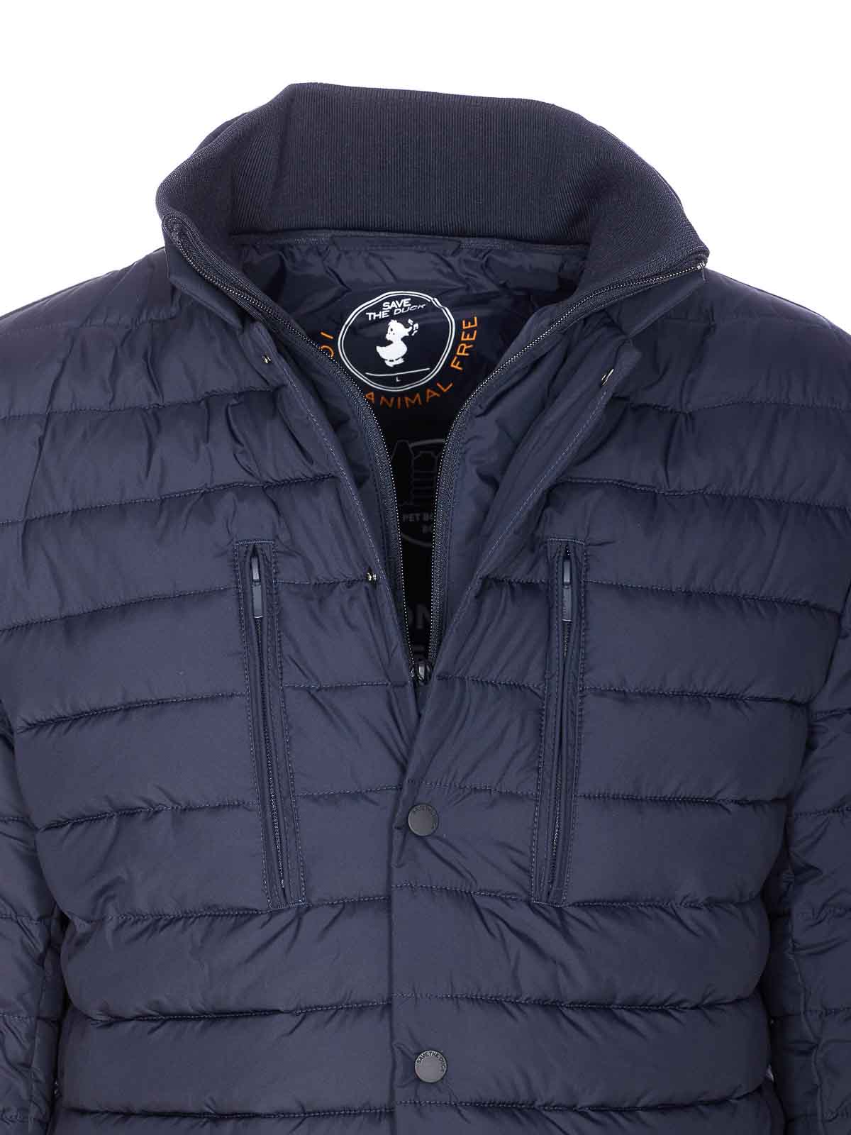 Blue Down Jacket D32409MMIRO2190010 (SAVE THE DUCK / ダウンジャケット・コート ) | SAVE THE DUCK (セイブ ザ ダック)(3)