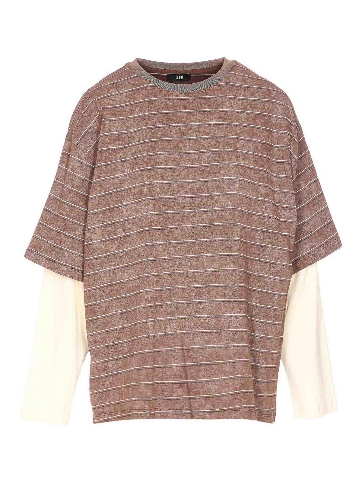 Brown Long Sleeves T-Shirt 0351MARRONE (ELEH / Tシャツ・カットソー ) | ELEH (エレ)