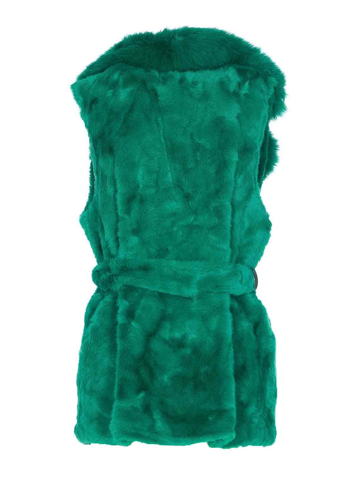 Green Penny Faux Fur Vest 73C19EX04VERDE (V°73 / ベスト ) | V°73 (ヴィ セッタンタトレ)(1)