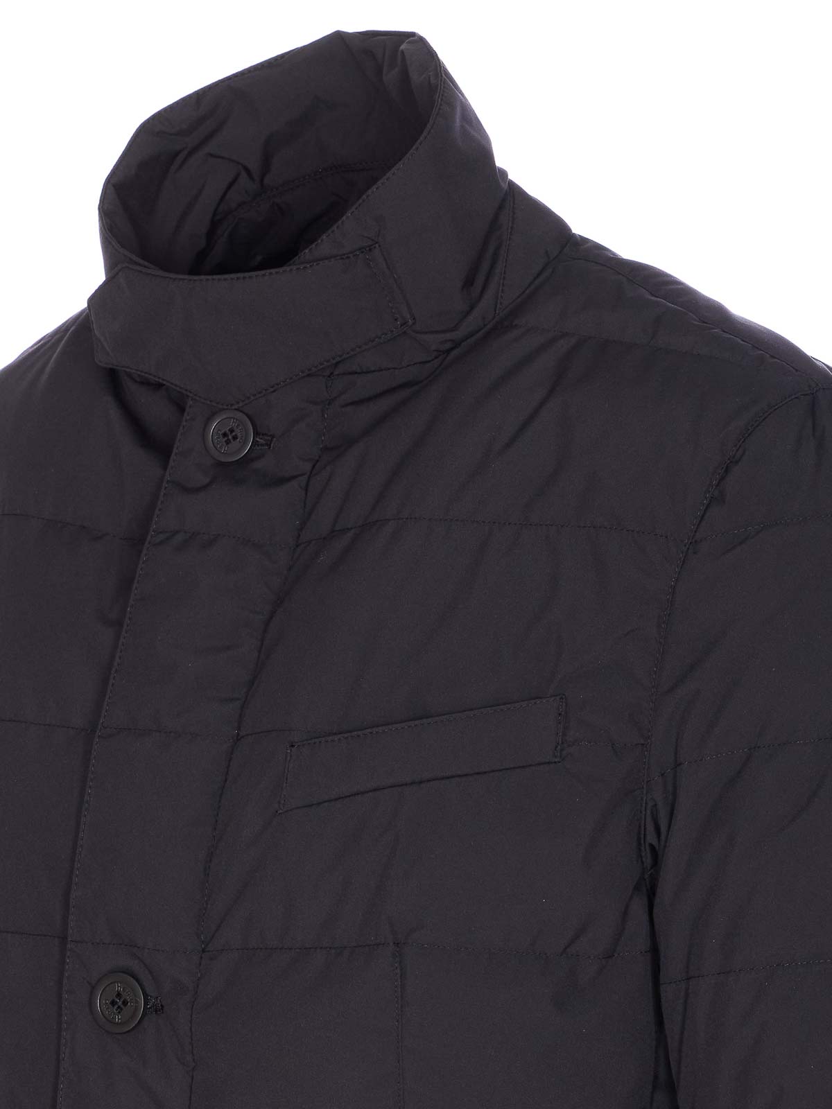 Black Blazer With Zip And Buttons Closure PI001237U128409300 (Herno / ダウンジャケット・コート ) | Herno (ヘルノ)(3)