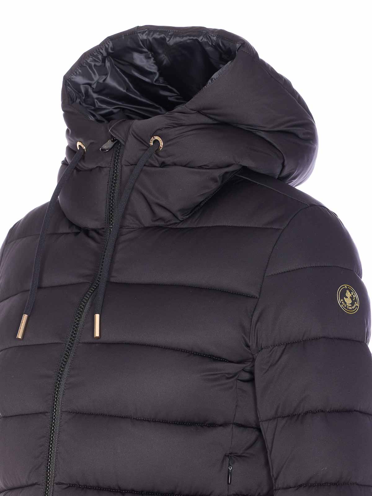 Black Down Jacket With Frontal Zip Closure D32460WEDEL2110000 (SAVE THE DUCK / ダウンジャケット・コート ) | SAVE THE DUCK (セイブ ザ ダック)(2)