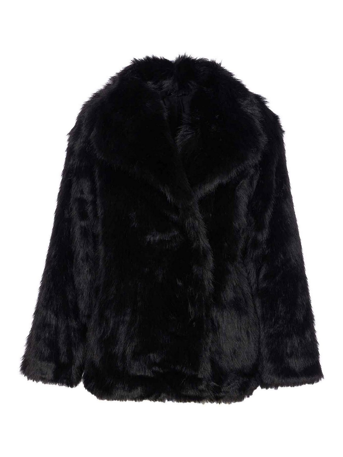 Penny Faux Fur Jacket 73C19EX03NERO (V°73 / レザー&ファージャケット・コート ) | V°73 (ヴィ セッタンタトレ)