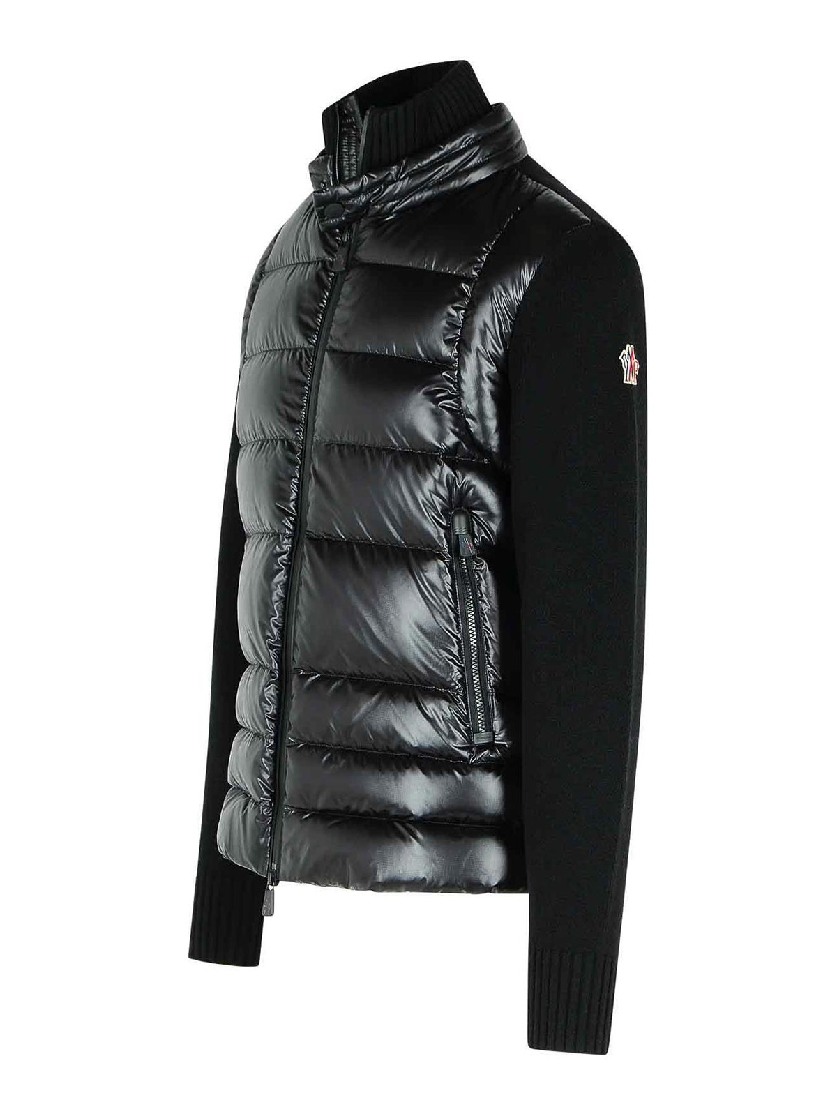 Black Virgin Wool Blend Padded Cardigan 0979B00009M1122999 (Moncler / ニット・セーター・カーディガン ) | Moncler (モンクレール)(2)