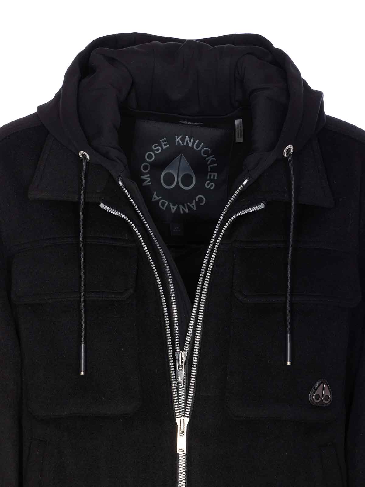 Black Snowdown Shirt Jacket M35MW407292 (MOOSE KNUCKLES / カジュアルジャケット ) | MOOSE KNUCKLES (ムースナックルズ)(3)