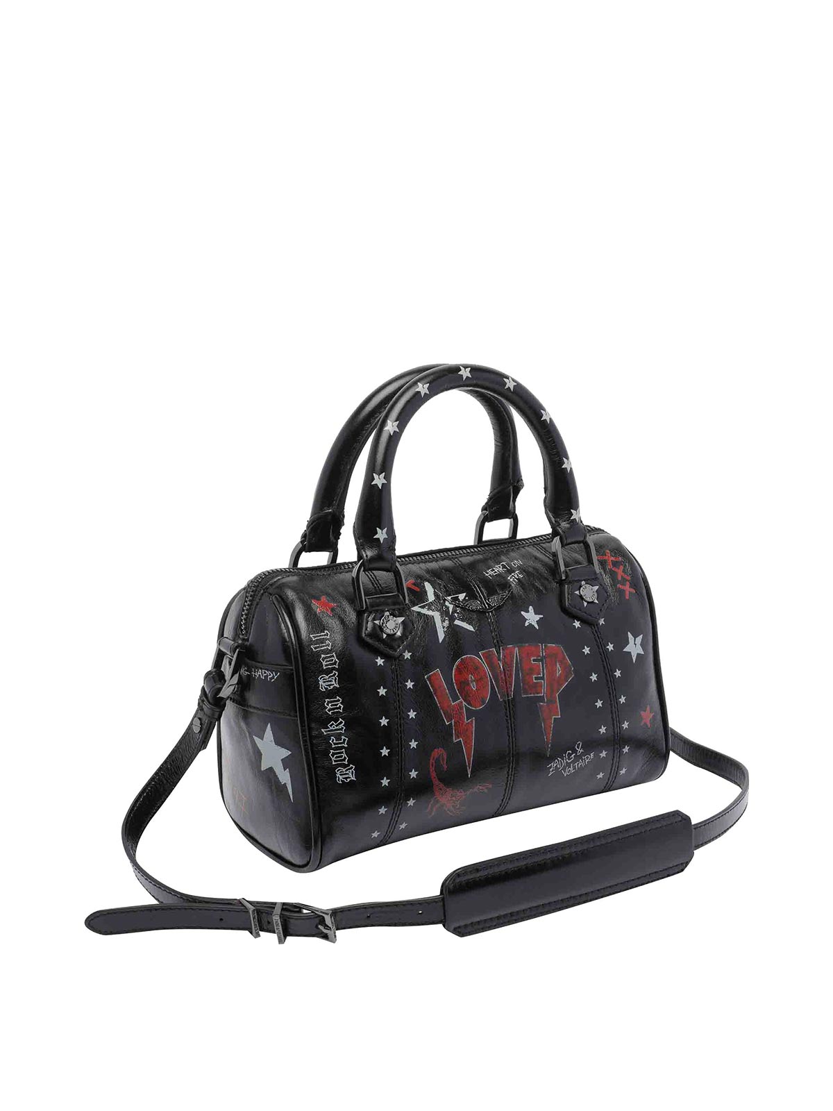 Black Xs Sunny Vibe Punk Handbag LWBA04146011 (ZADIG & VOLTAIRE / ハンドバッグ・ショルダーバッグ ) | ZADIG & VOLTAIRE (ザディグ エ ヴォルテール)(1)