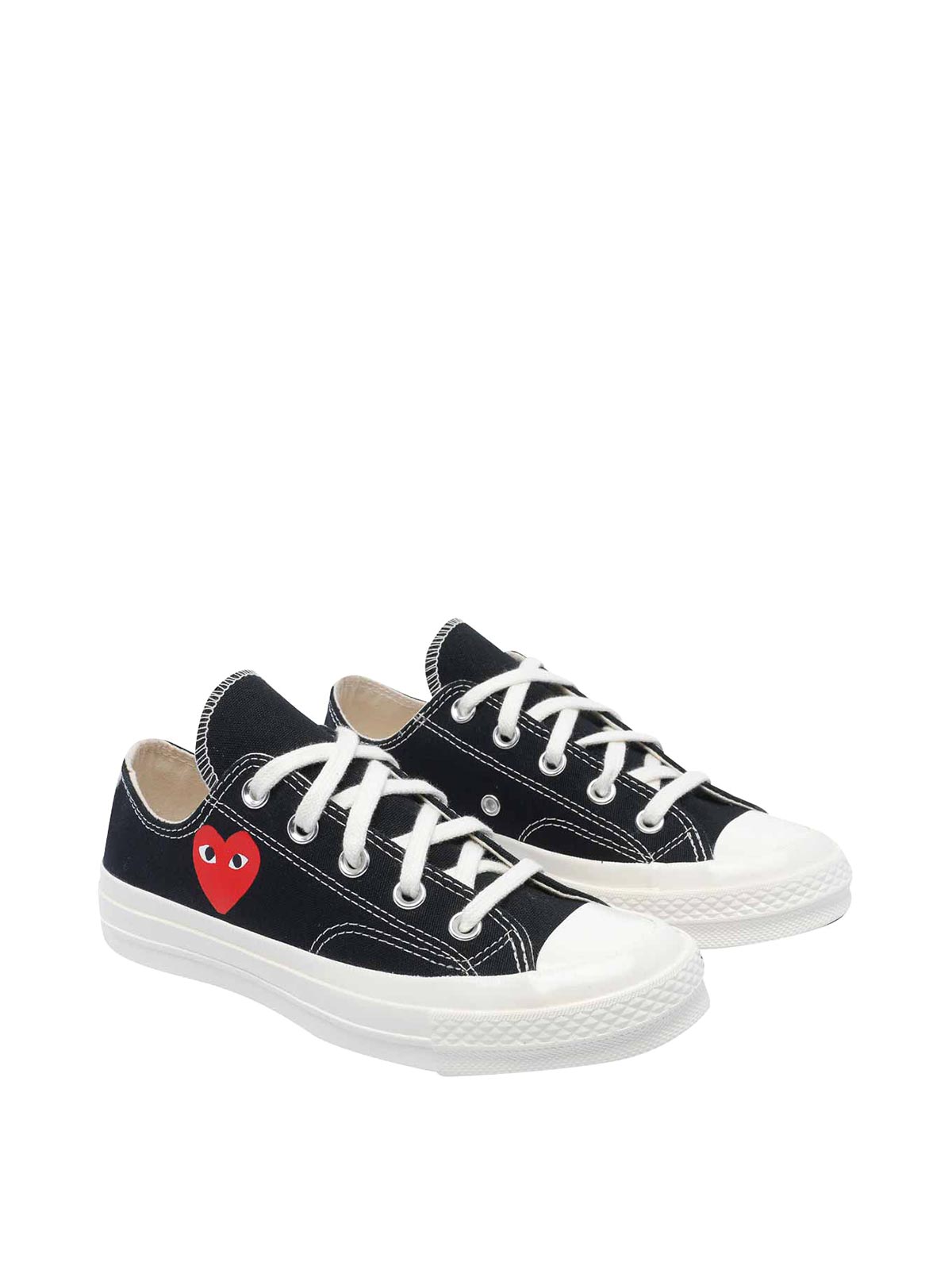 Black Chuck Taylor Sneakers P1K128W1 (PLAY Comme Des Garçons / スニーカー ) | PLAY Comme Des Garçons (プレイ コムデギャルソン)(1)