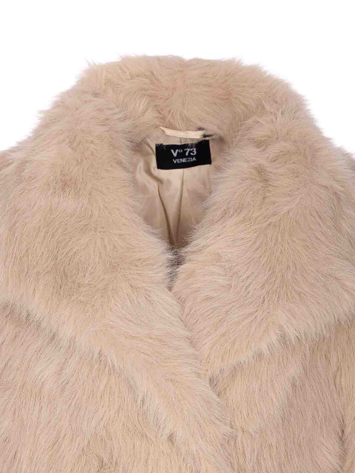 Penny Faux Fur Jacket 73C19EX03OFFWHITE (V°73 / レザー&ファージャケット・コート ) | V°73 (ヴィ セッタンタトレ)(3)