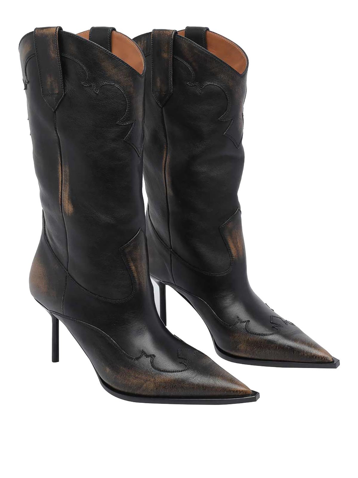 Black Lidia Western Booties PX1795XLTHBBLACK (PARIS TEXAS / ブーツ ) | PARIS TEXAS (パリ テキサス)(1)