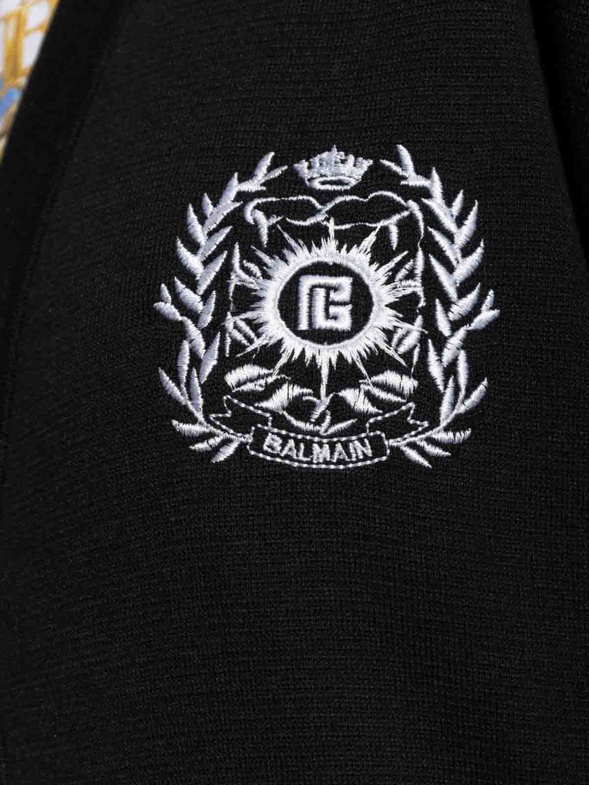 Cardigan Sweater With Silk Embroidery FF1KO003KI86EAB (Balmain / ニット・セーター・カーディガン ) | Balmain (バルマン)(1)