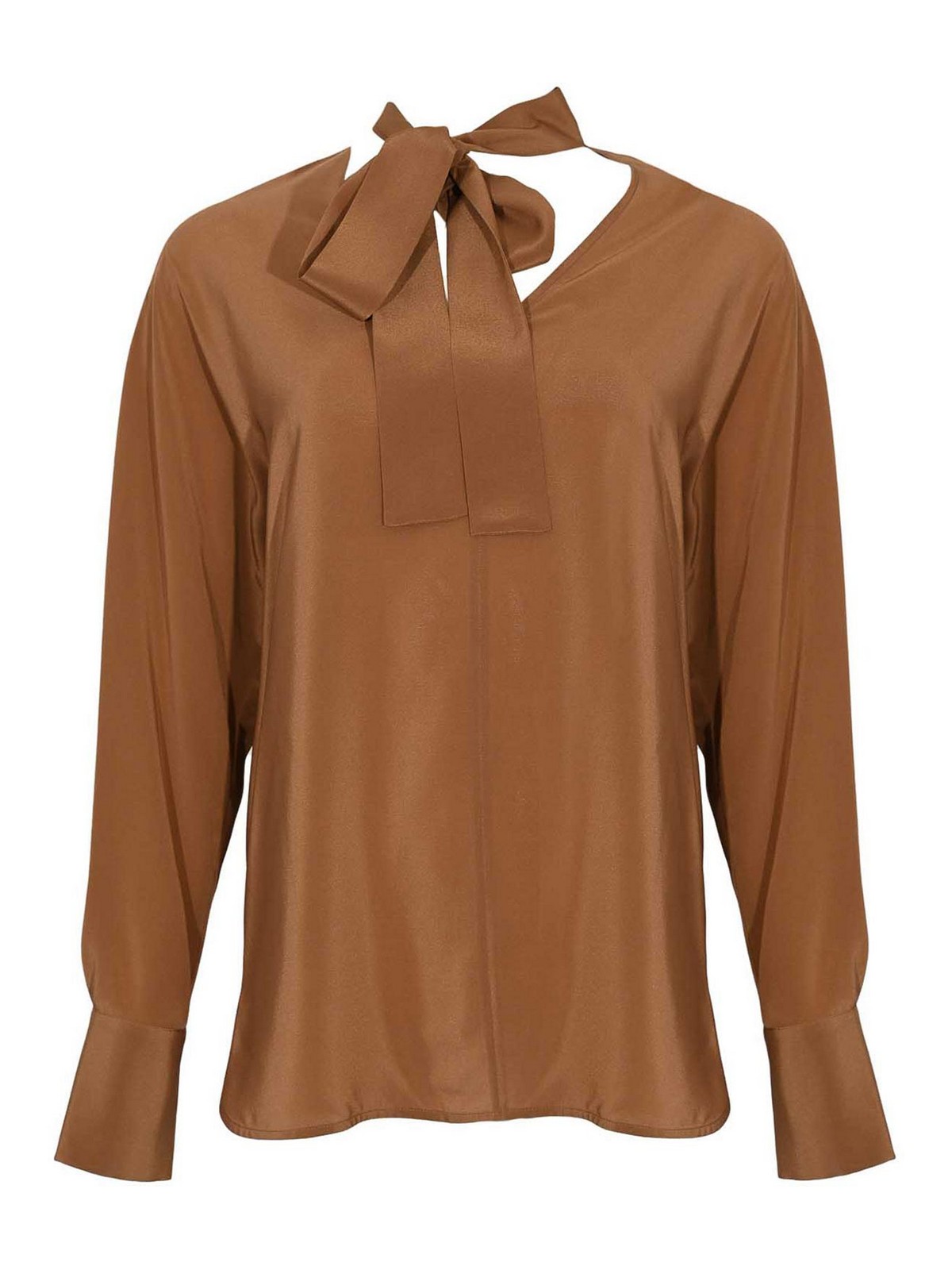 Caco Blouse In Silk Crepe De Chine 252611605160004E15 (Max Mara Studio / シャツ・ブラウス ) | Max Mara Studio (マックスマーラ ステュディオ)