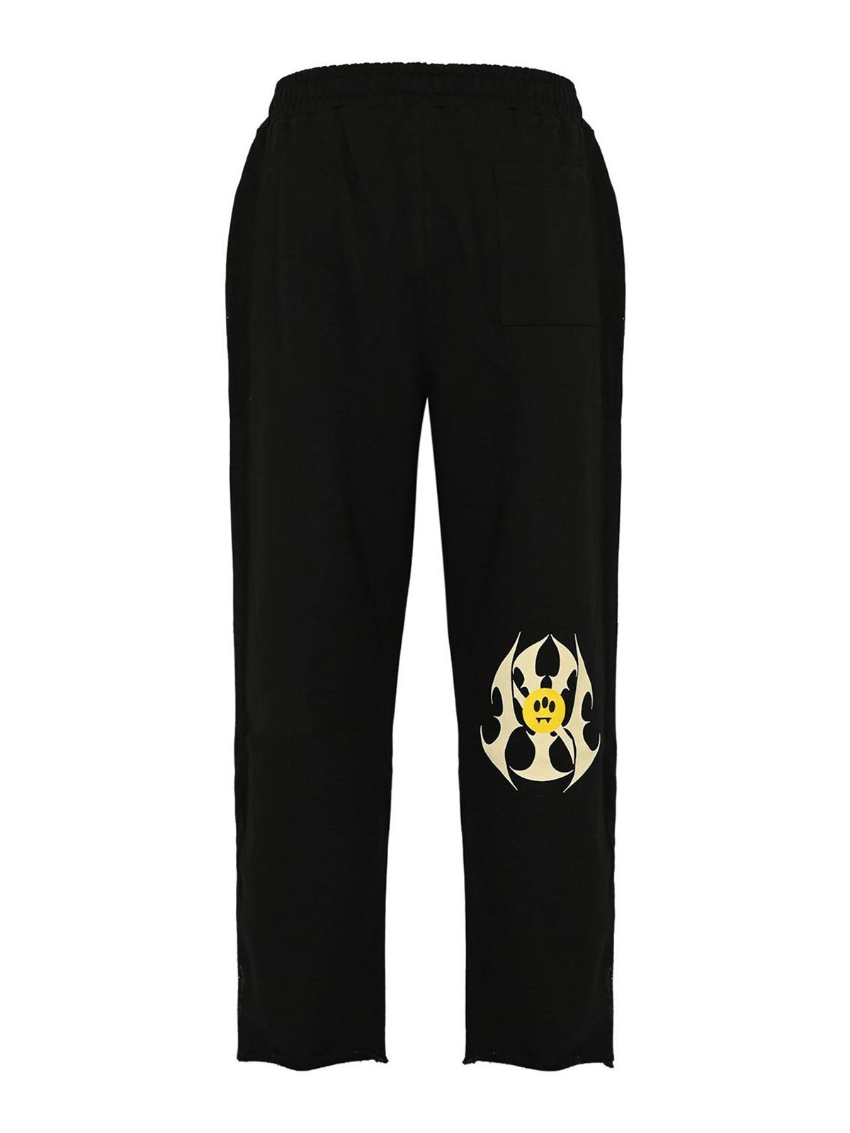 Hall Of Fame Black Logo Print Cotton Trousers F5BWUAFP045110 (BARROW / パンツ ) | BARROW (バロウ)(1)