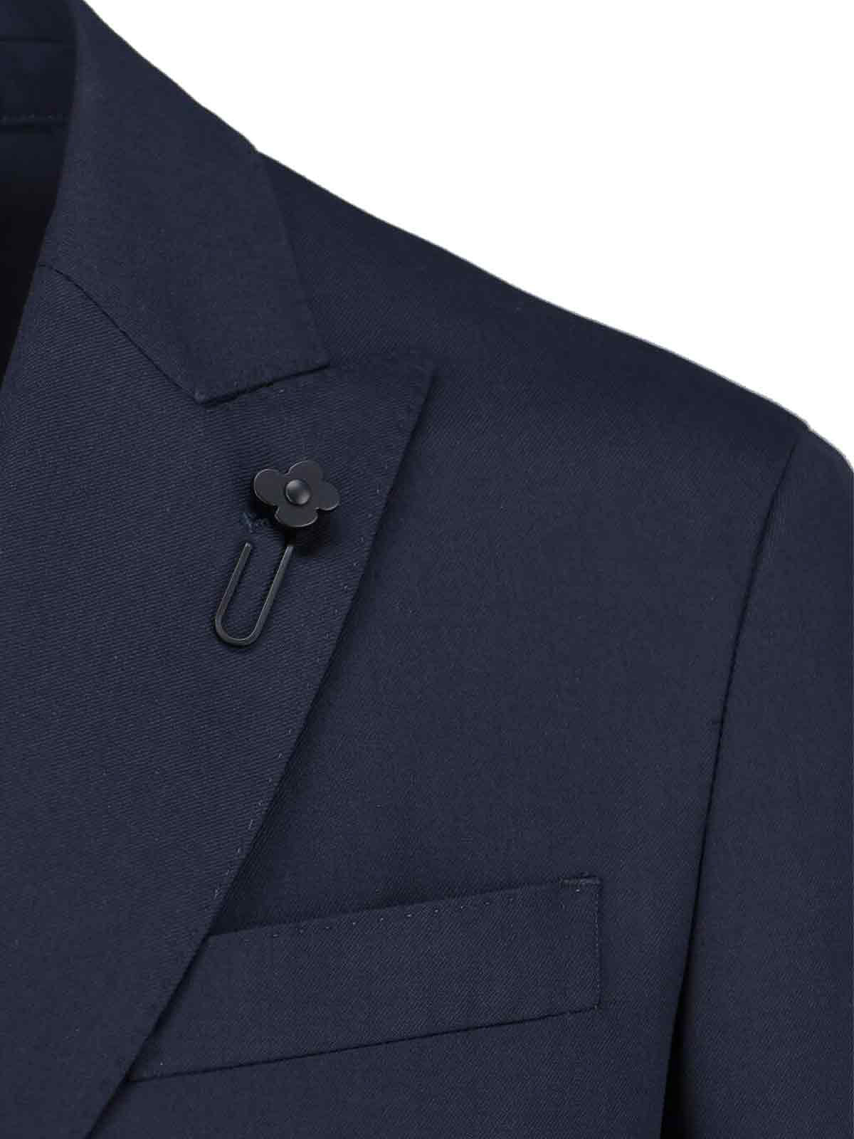 Double-breasted suit in virgin wool AA6303ECN65402850 (LARDINI / スーツ ) | LARDINI (ラルディーニ)(6)