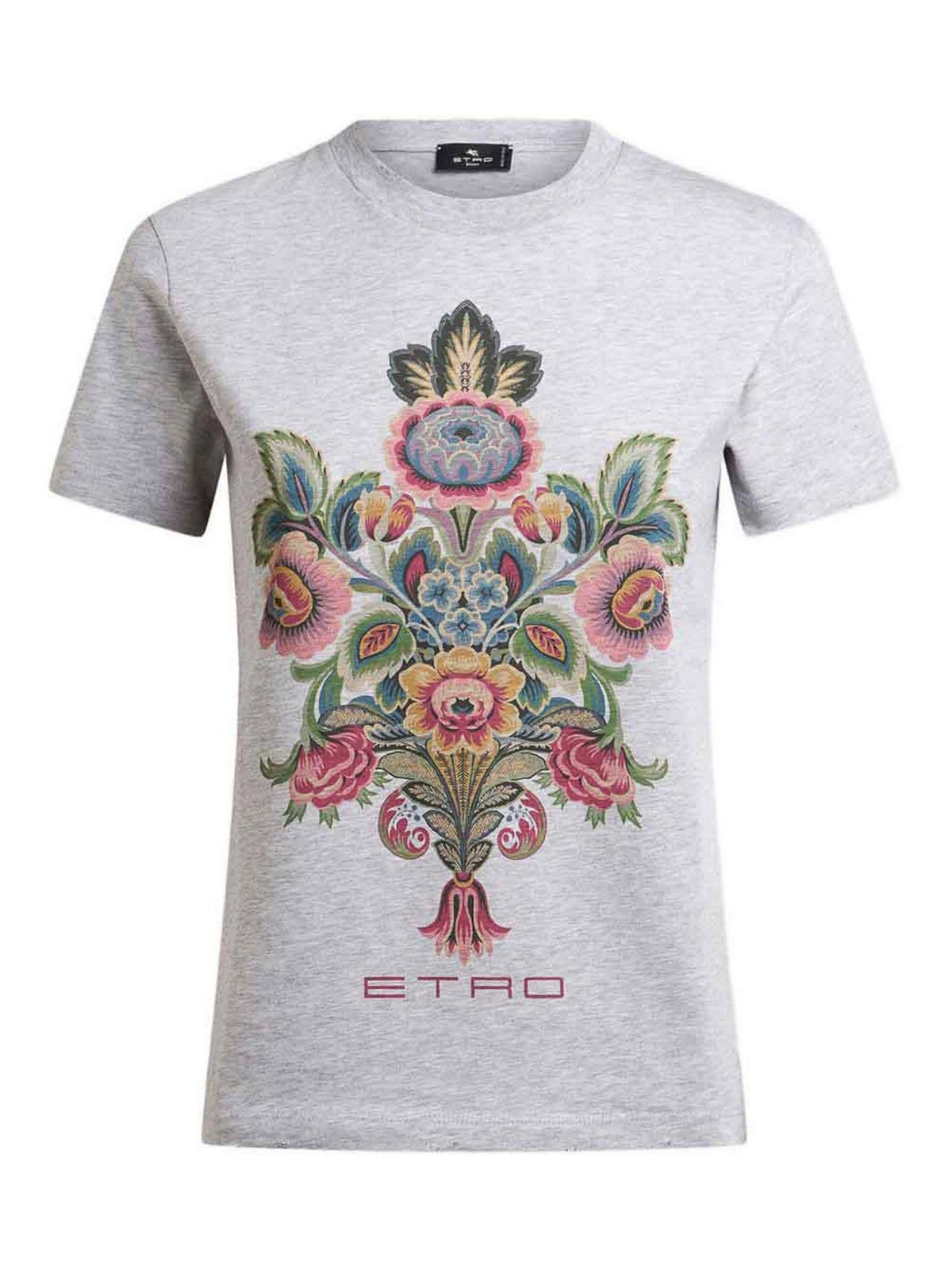 Cotton T-Shirt With Placed Print WRMA0006AKB22S8290 (ETRO / Tシャツ・カットソー ) | ETRO (エトロ)