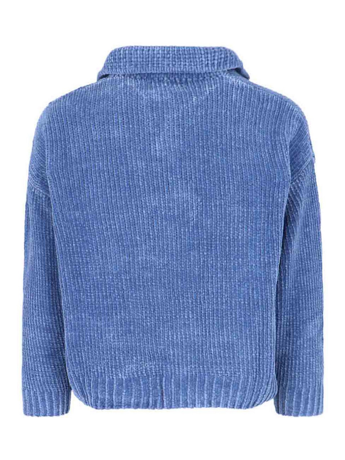 Chenille Polo Shirt AW25KN013BLU (BONSAI / ニット・セーター・カーディガン ) | BONSAI (ボンサイ)(1)