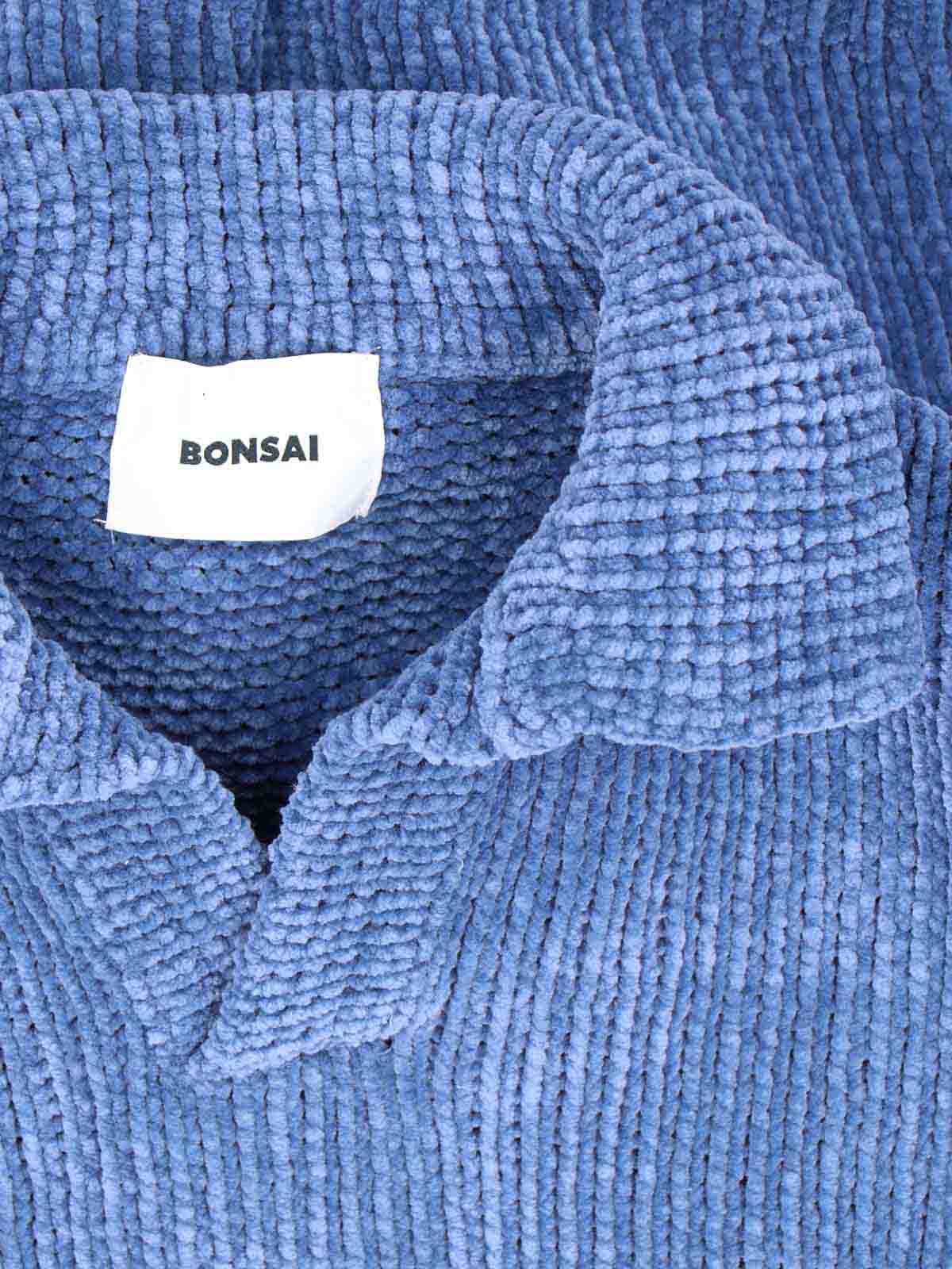 Chenille Polo Shirt AW25KN013BLU (BONSAI / ニット・セーター・カーディガン ) | BONSAI (ボンサイ)(2)
