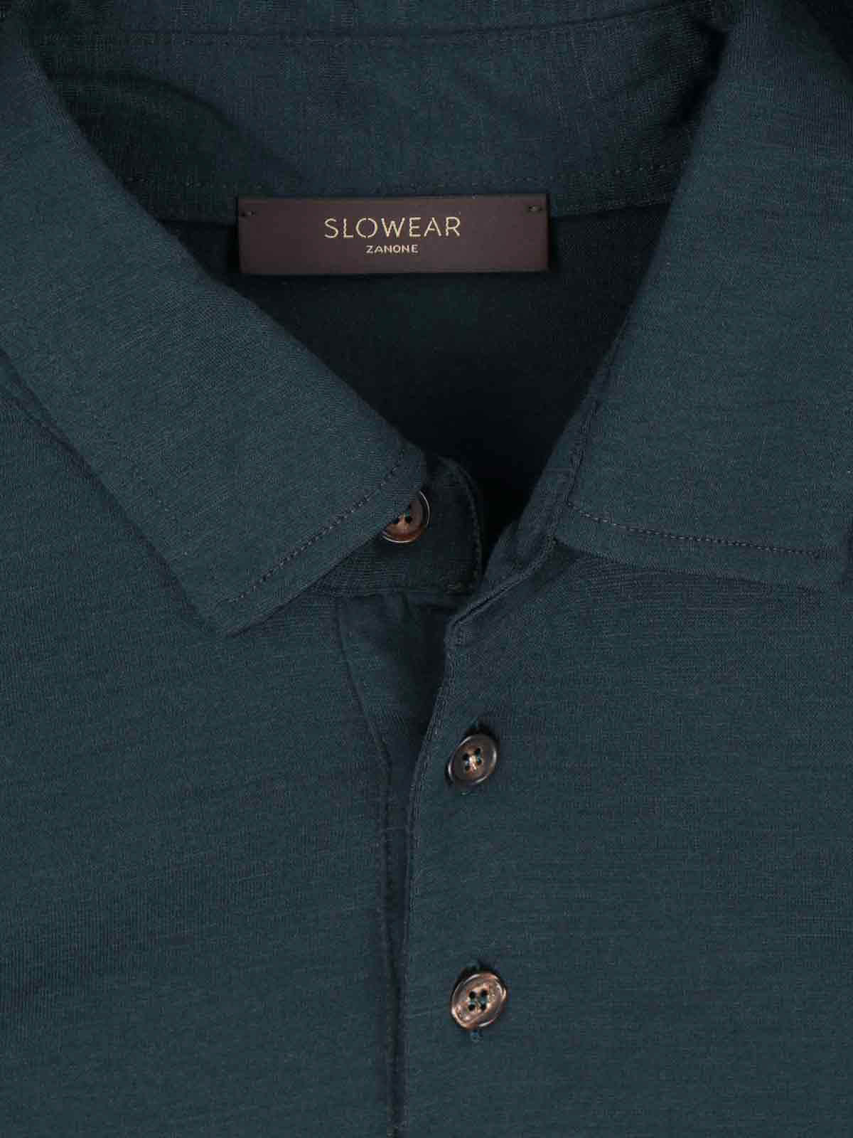 Virgin wool polo shirt 815132ZM232Z2849 (ZANONE / ポロシャツ ) | ZANONE (ザノーネ)(2)