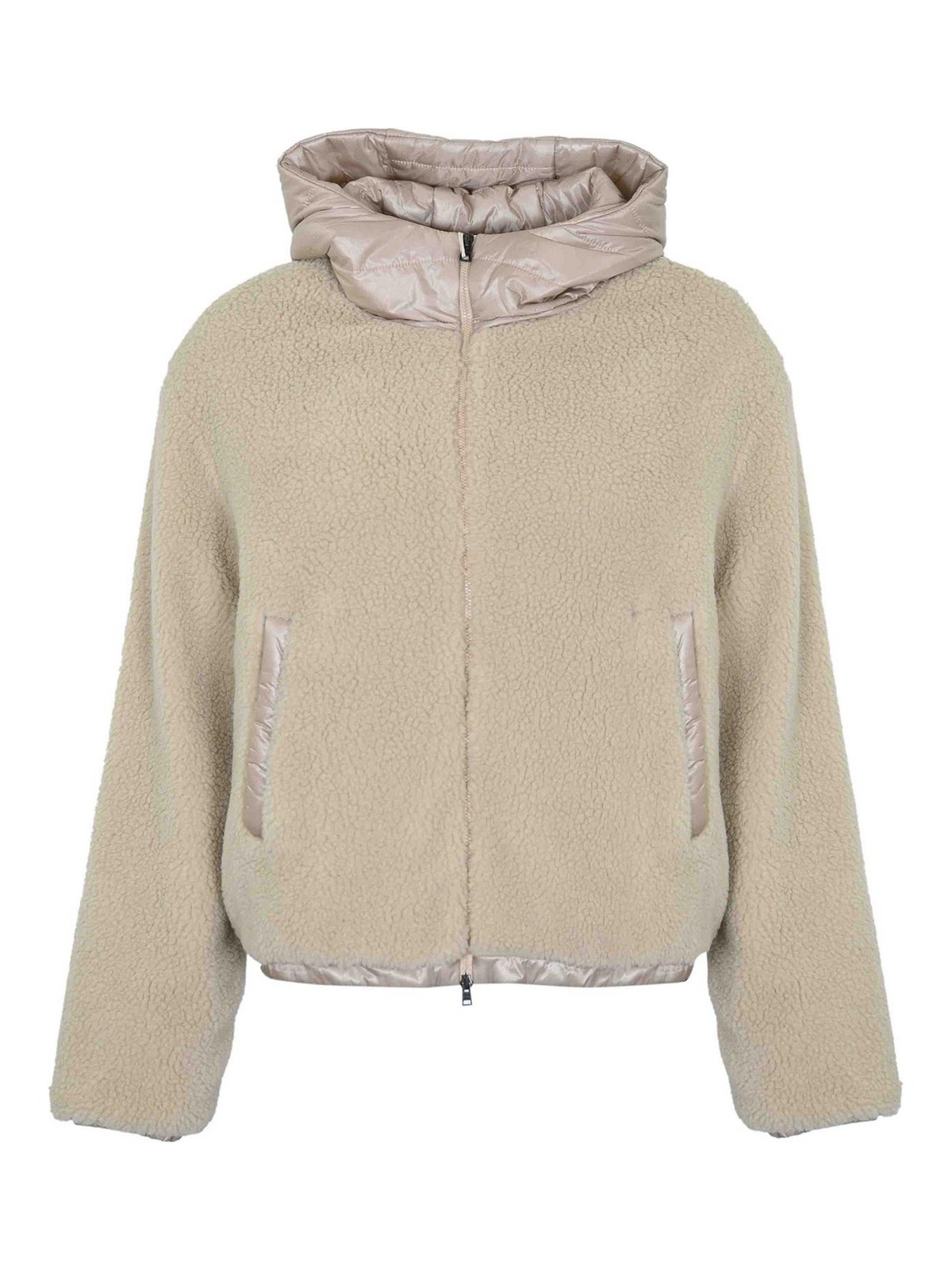 Jacket In Teddy Fabric And Ultralight Nylon GI000347D127631985 (Herno / カジュアルジャケット ) | Herno (ヘルノ)