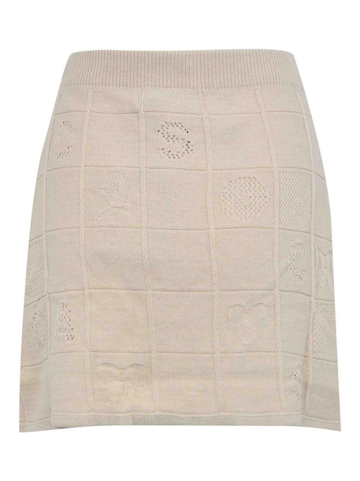 Treeblend Wool Yarn Skirt With Embroidery 252TP331100522 (TWINSET / スカート ) | TWINSET (ツインセット)(1)