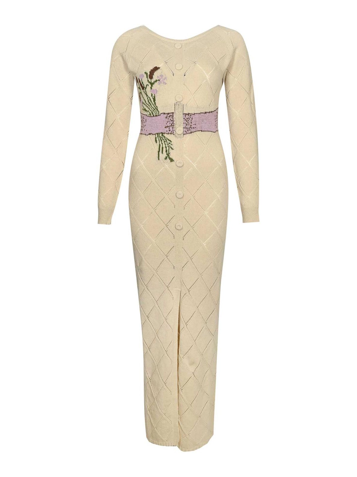 Treeblend Dress With Inlay 252TP334000522 (TWINSET / ワンピース・ドレス・オールインワン ) | TWINSET (ツインセット)