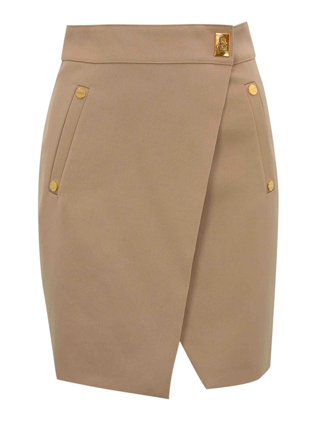 Short Skirt In Wool Blend Gabardine GO12656E2EA2 (Elisabetta Franchi / スカート ) | Elisabetta Franchi (エリザベッタ フランキ)