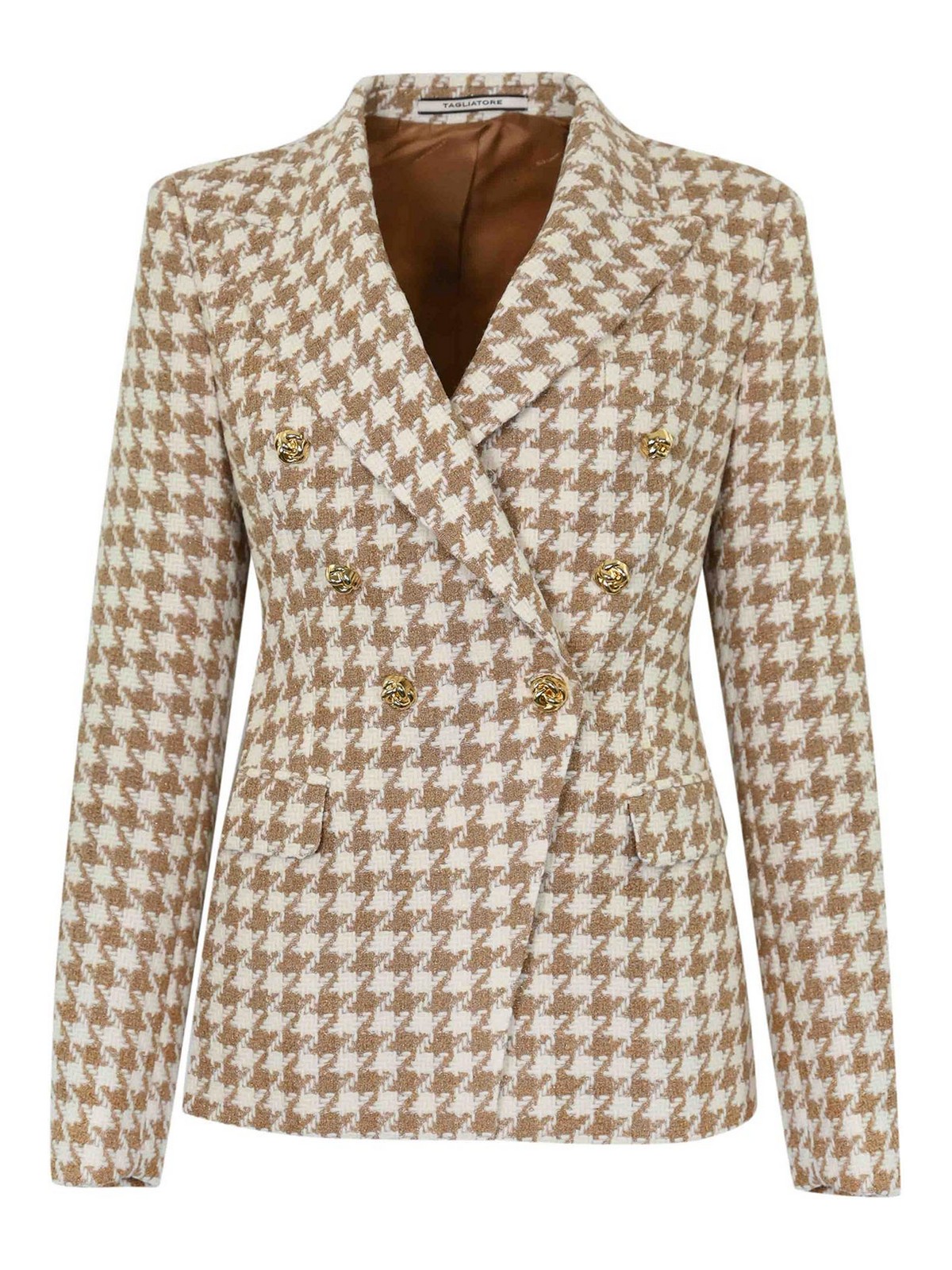 Alicya Houndstooth Wool Jacket JALICYA10B34028225I145EA806299 (TAGLIATORE / ブレザー・ジャケット ) | TAGLIATORE (タリアトーレ)