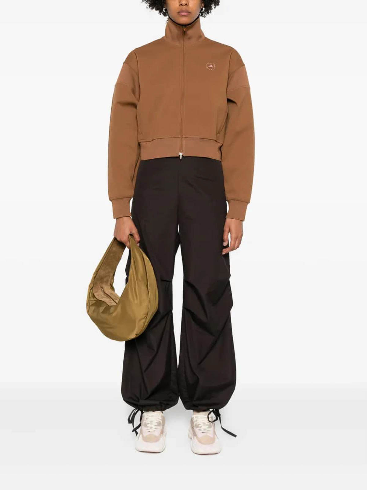 Bomber In Felpa JX6782WILBRN (adidas by Stella McCartney / カジュアルジャケット ) | adidas by Stella McCartney (アディダス バイ ステラ マッカートニー)(1)