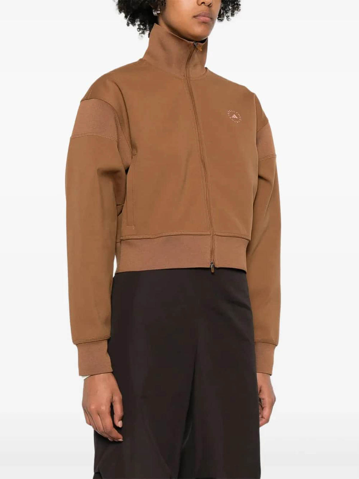 Bomber In Felpa JX6782WILBRN (adidas by Stella McCartney / カジュアルジャケット ) | adidas by Stella McCartney (アディダス バイ ステラ マッカートニー)(2)