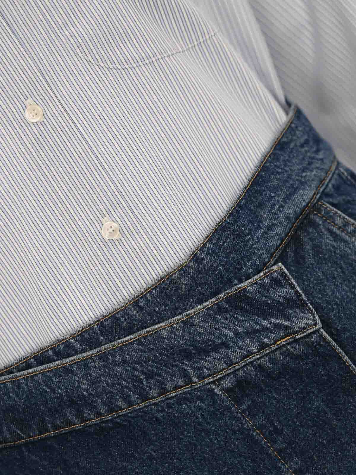 Cotton Poplin And Denim Dress TG00156E2EF4 (Elisabetta Franchi / ワンピース・ドレス・オールインワン ) | Elisabetta Franchi (エリザベッタ フランキ)(2)