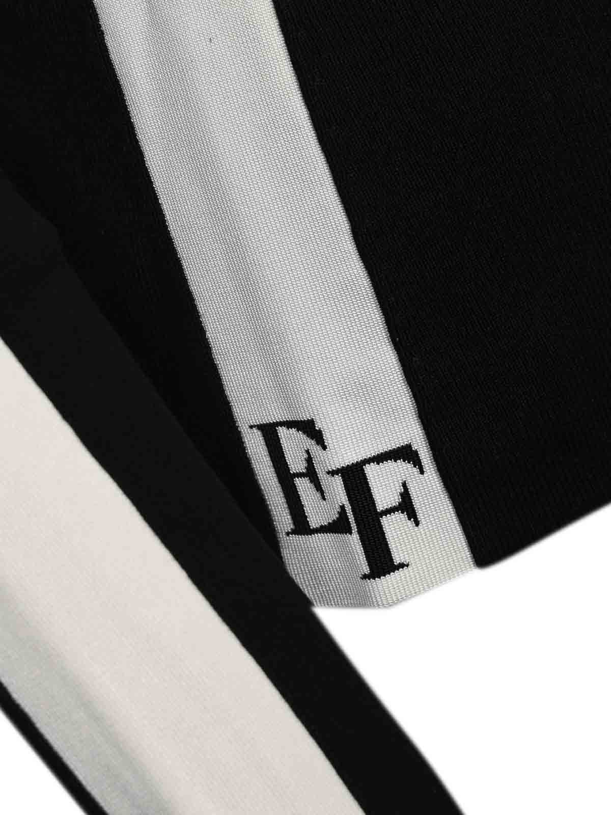 Viscose Sweater With Shiny Bands MK03S56E2EF3 (Elisabetta Franchi / Tシャツ・カットソー ) | Elisabetta Franchi (エリザベッタ フランキ)(2)