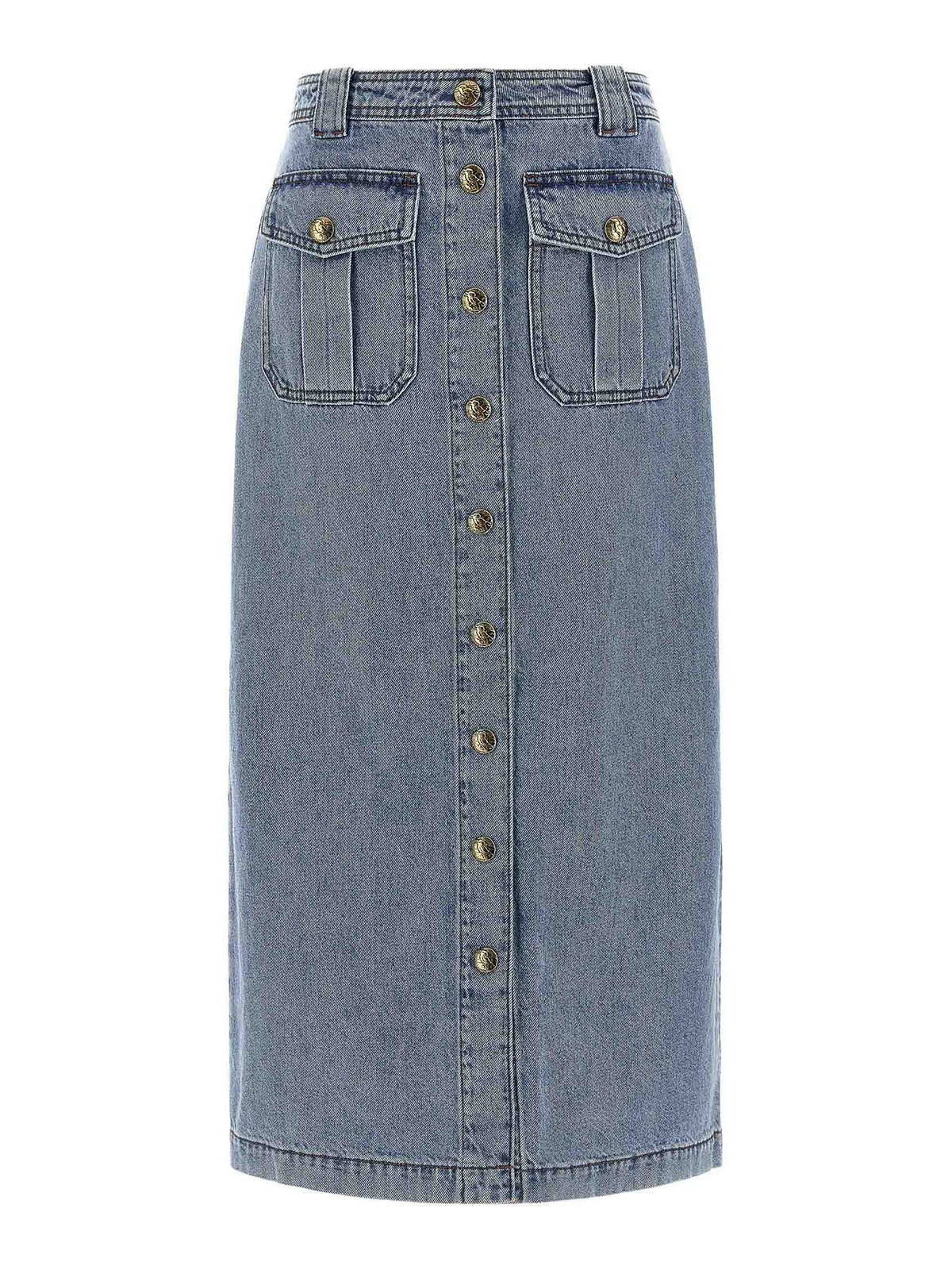 Denim Pencil Skirt 5395SF25RDWBL (ZIMMERMANN / スカート ) | ZIMMERMANN (ジマーマン)