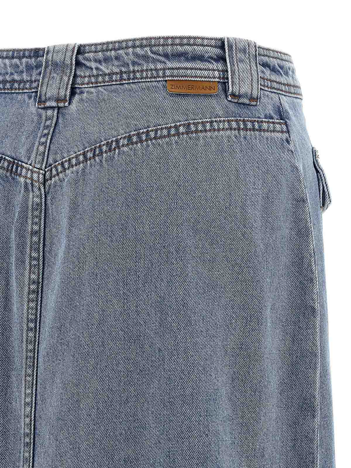 Denim Pencil Skirt 5395SF25RDWBL (ZIMMERMANN / スカート ) | ZIMMERMANN (ジマーマン)(3)