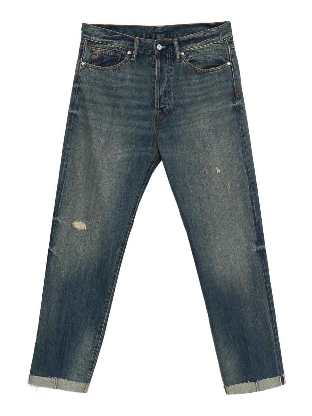Distressed Effect Nathan Denim Jeans 9FW25NH78U85 (nine:inthe:morning / ジーンズ ) | nine:inthe:morning (ナインインザモーニング)