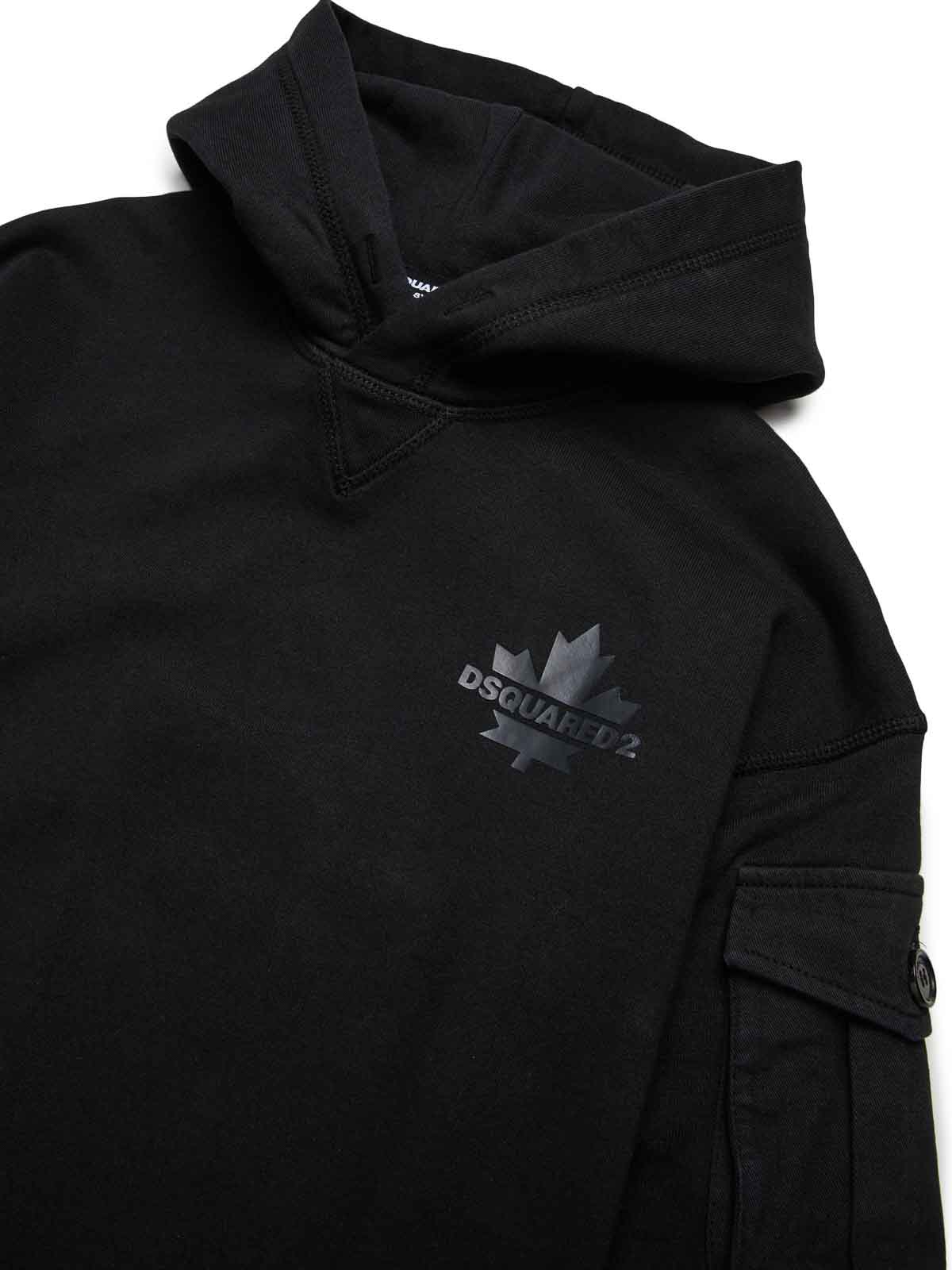 Black sweatshirt DQ2735D0AC6DQ900 (Dsquared2 / スウェット・フーディー ) | Dsquared2 (ディースクエアード)(2)