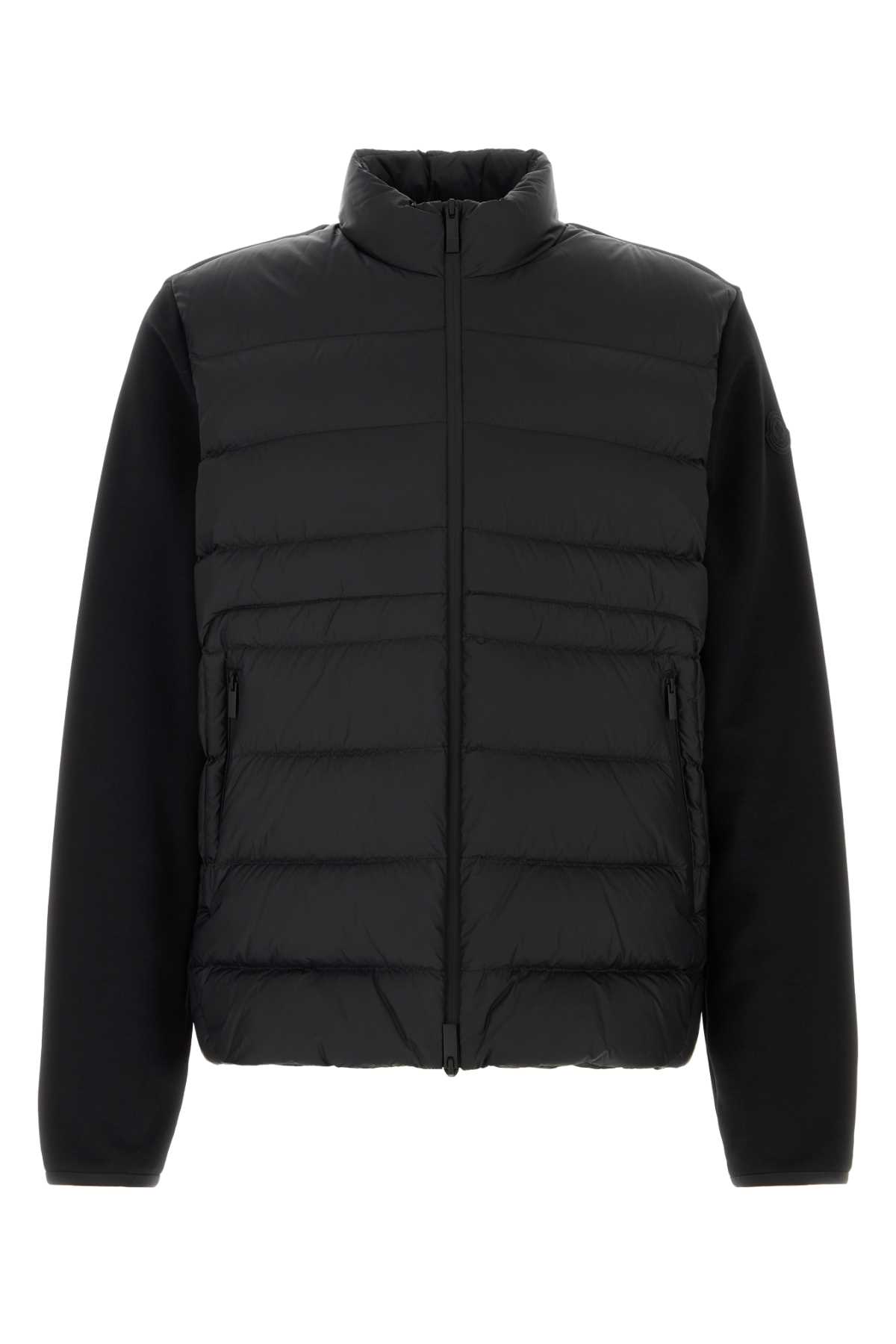 Black cotton cardigan 8G00003809KZ999 (Moncler / ニット・セーター・カーディガン ) | Moncler (モンクレール)