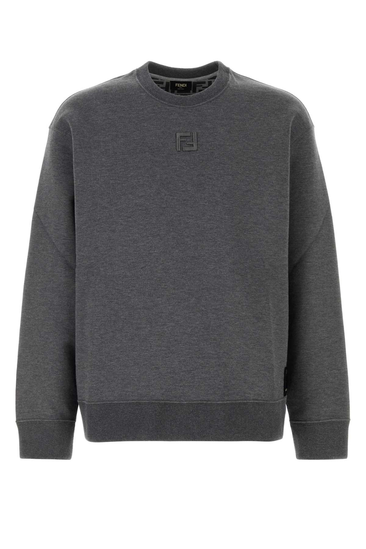 Dark grey cotton sweatshirt FY3938ATL9F0QZ0 (FENDI / スウェット・フーディー ) | FENDI (フェンディ)
