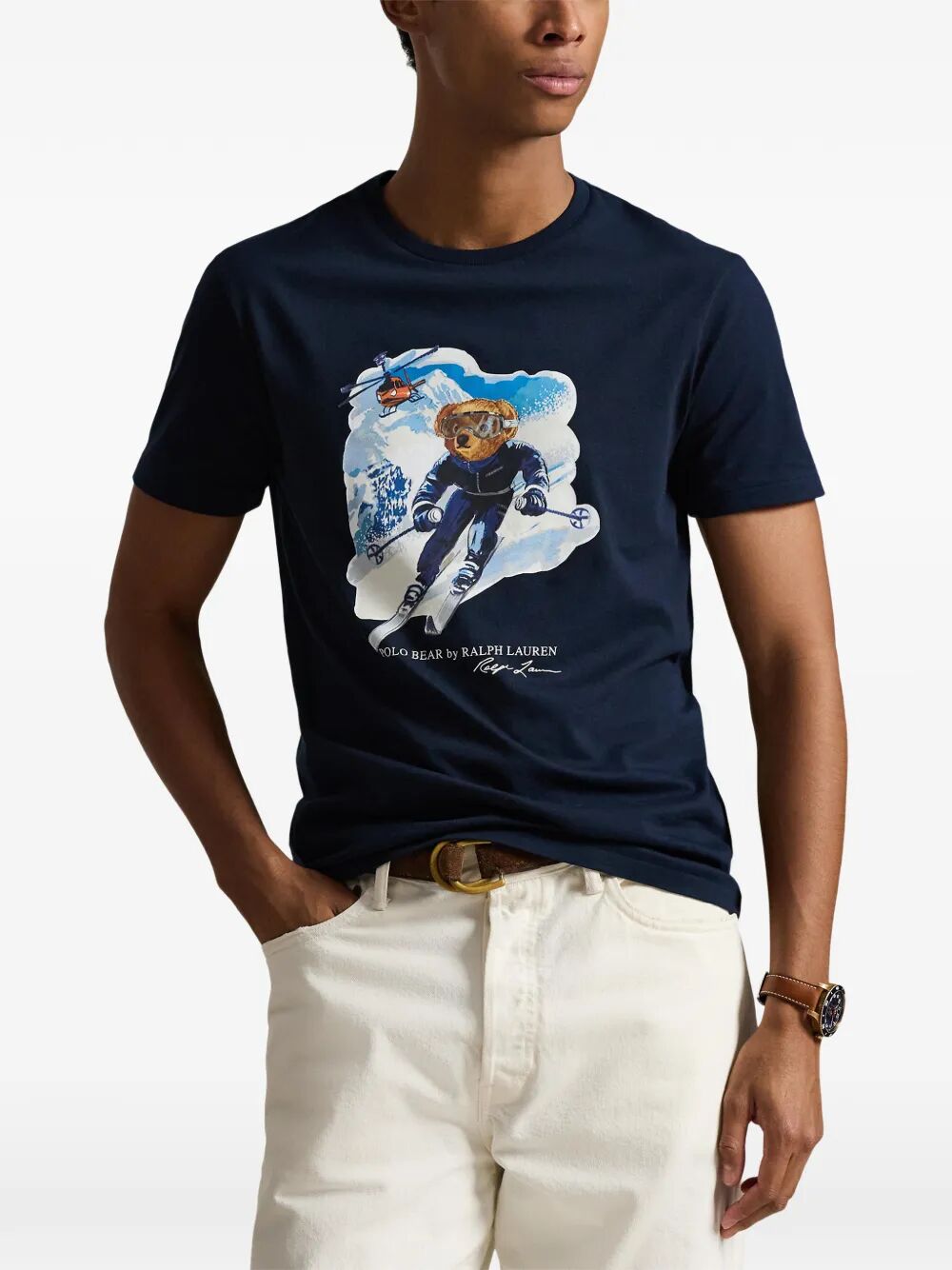 CUSTOM SLIM FIT POLO BEAR SKIING T-SHIRT 710P07343002 (Polo Ralph Lauren / Tシャツ・カットソー ) | Polo Ralph Lauren (ポロ ラルフ ローレン)(1)