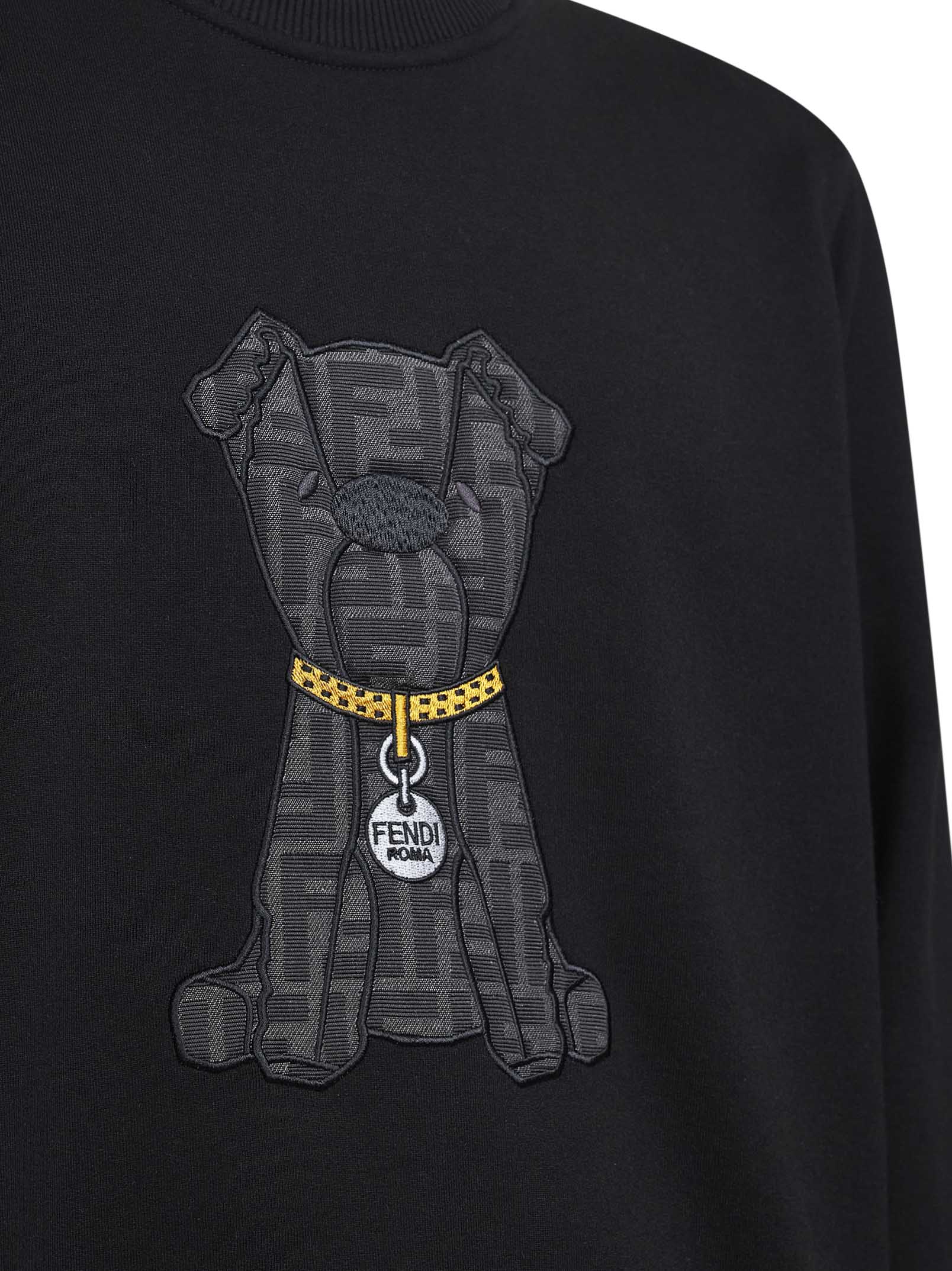 Fendi Sweaters Black FY0178AW0QF0QA1 (FENDI / スウェット・フーディー ) | FENDI (フェンディ)(2)