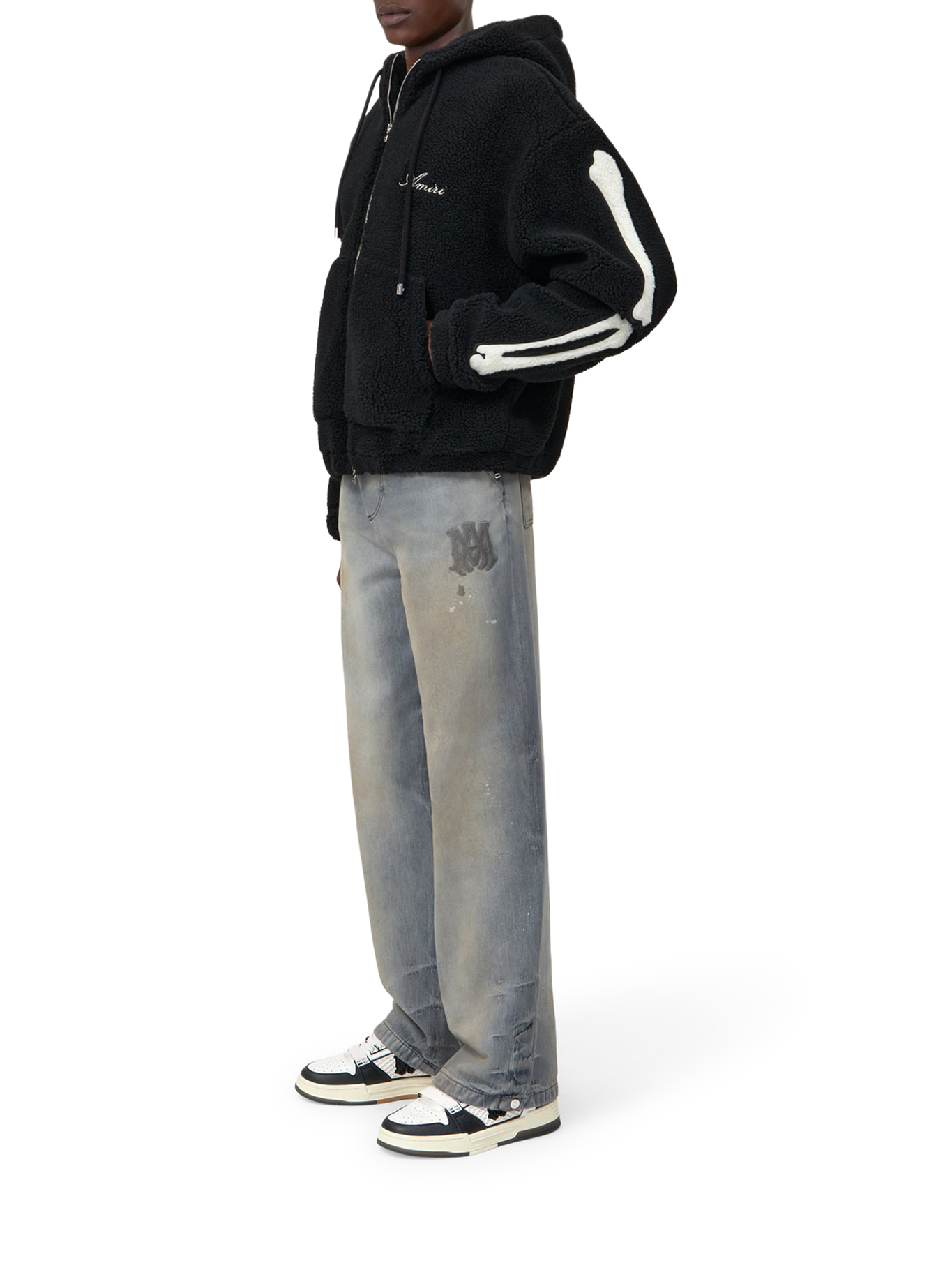 BONES FLEECE ZIP HOODIE AMOUJA1010001 (AMIRI / カジュアルジャケット ) | AMIRI (アミリ)(3)