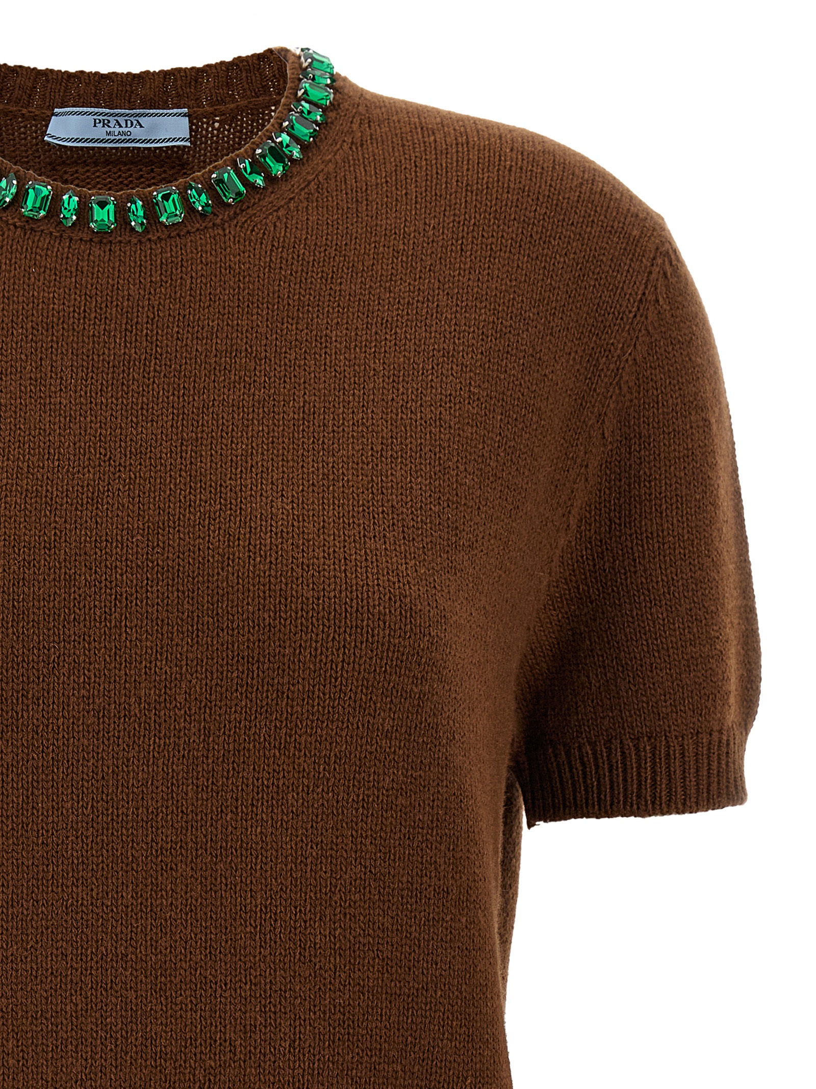 Crystal crew neck sweater P24V2BSOOO18M6F0005 (Prada / ニット・セーター・カーディガン ) | Prada (プラダ)(2)