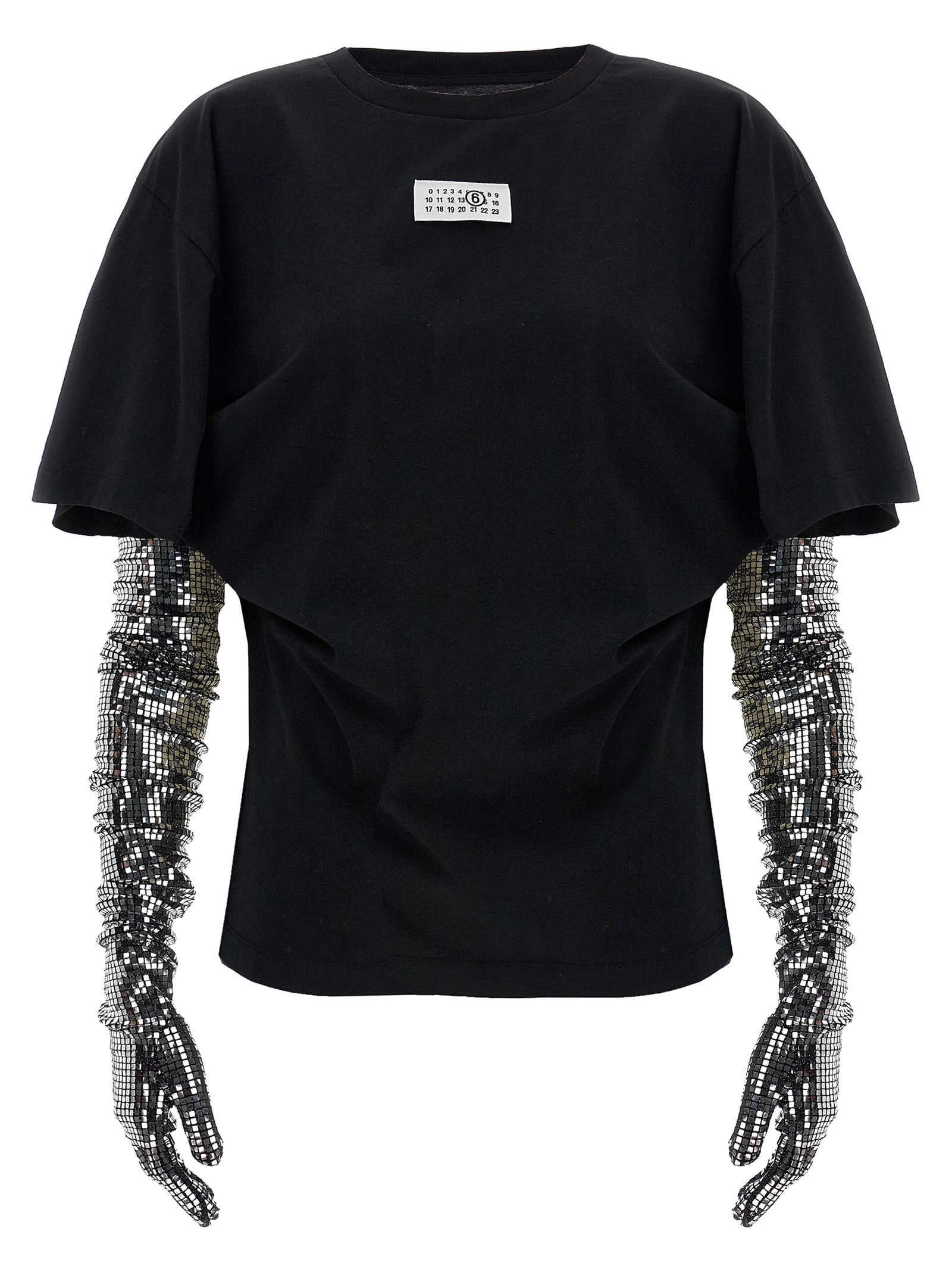 Sequin gloves T-shirt S52GC0358M20170900 (MM6 Maison Margiela / Tシャツ・カットソー ) | MM6 Maison Margiela (エムエムシックス)(1)