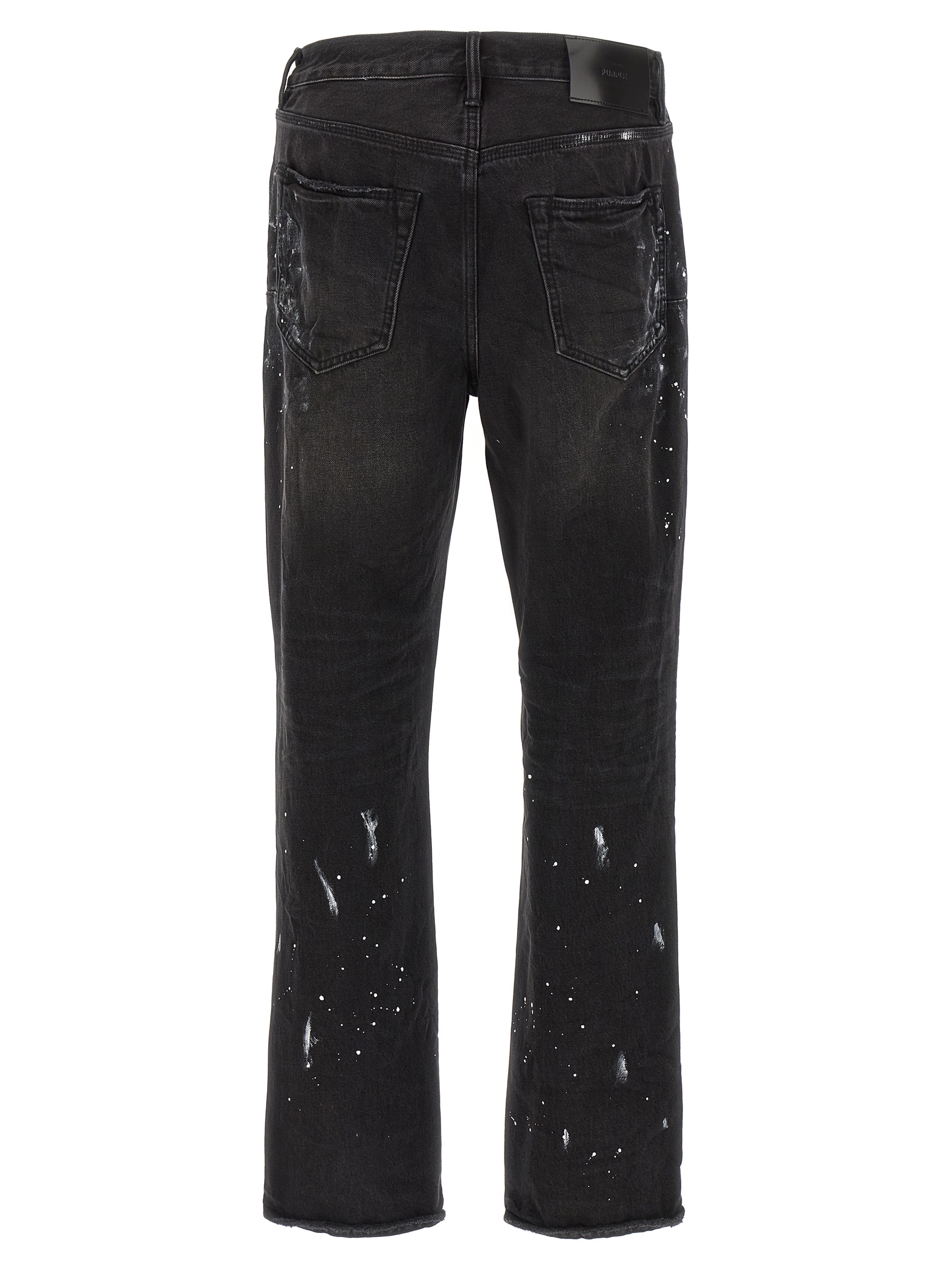 'P011 Knee Slit Paint' jeans P011BRKS526BLACK (PURPLE / ジーンズ ) | PURPLE (パープル)(1)