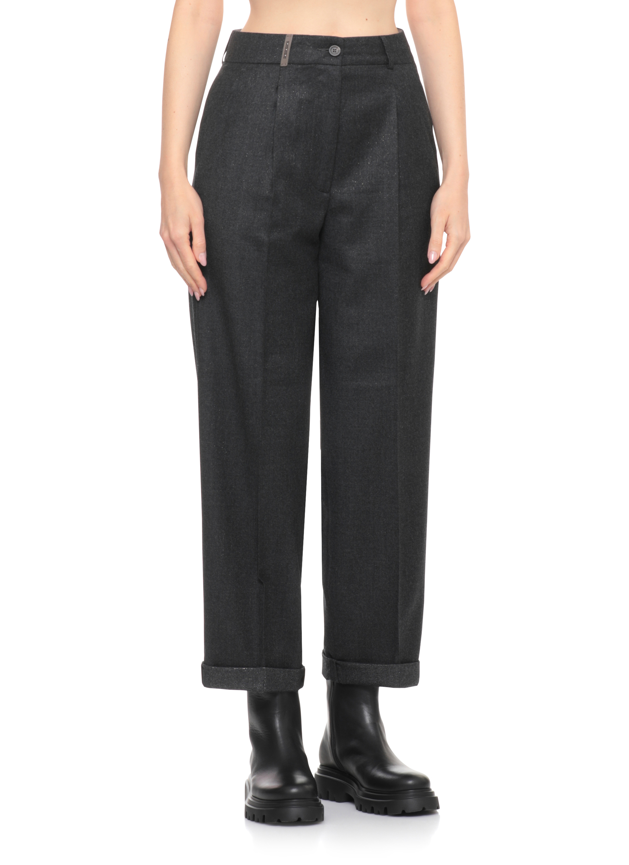 Peserico Trousers Grey P0436503359973 (PESERICO / パンツ ) | PESERICO (ペセリコ)(1)