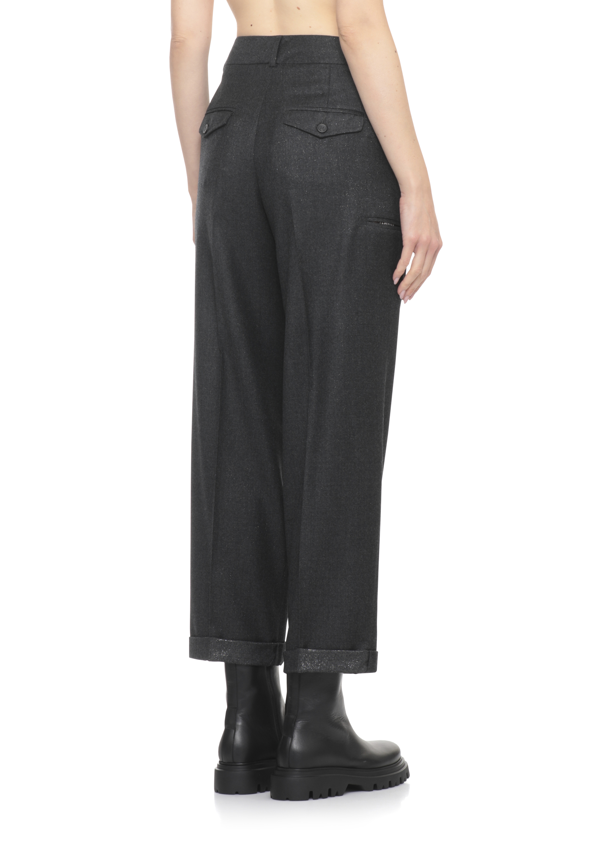Peserico Trousers Grey P0436503359973 (PESERICO / パンツ ) | PESERICO (ペセリコ)(2)