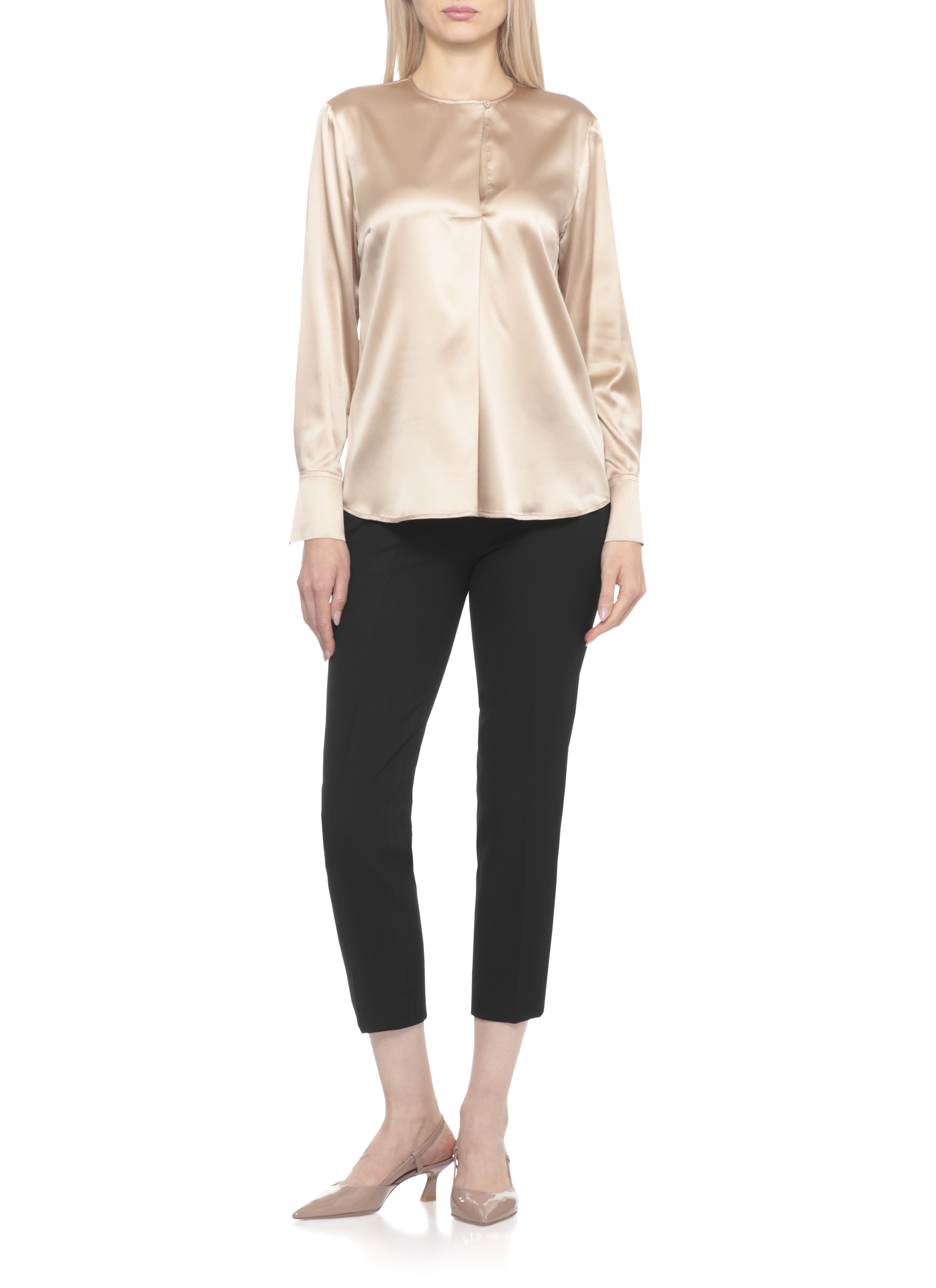 Peserico Shirts Beige S0670202372046 (PESERICO / シャツ・ブラウス ) | PESERICO (ペセリコ)(4)