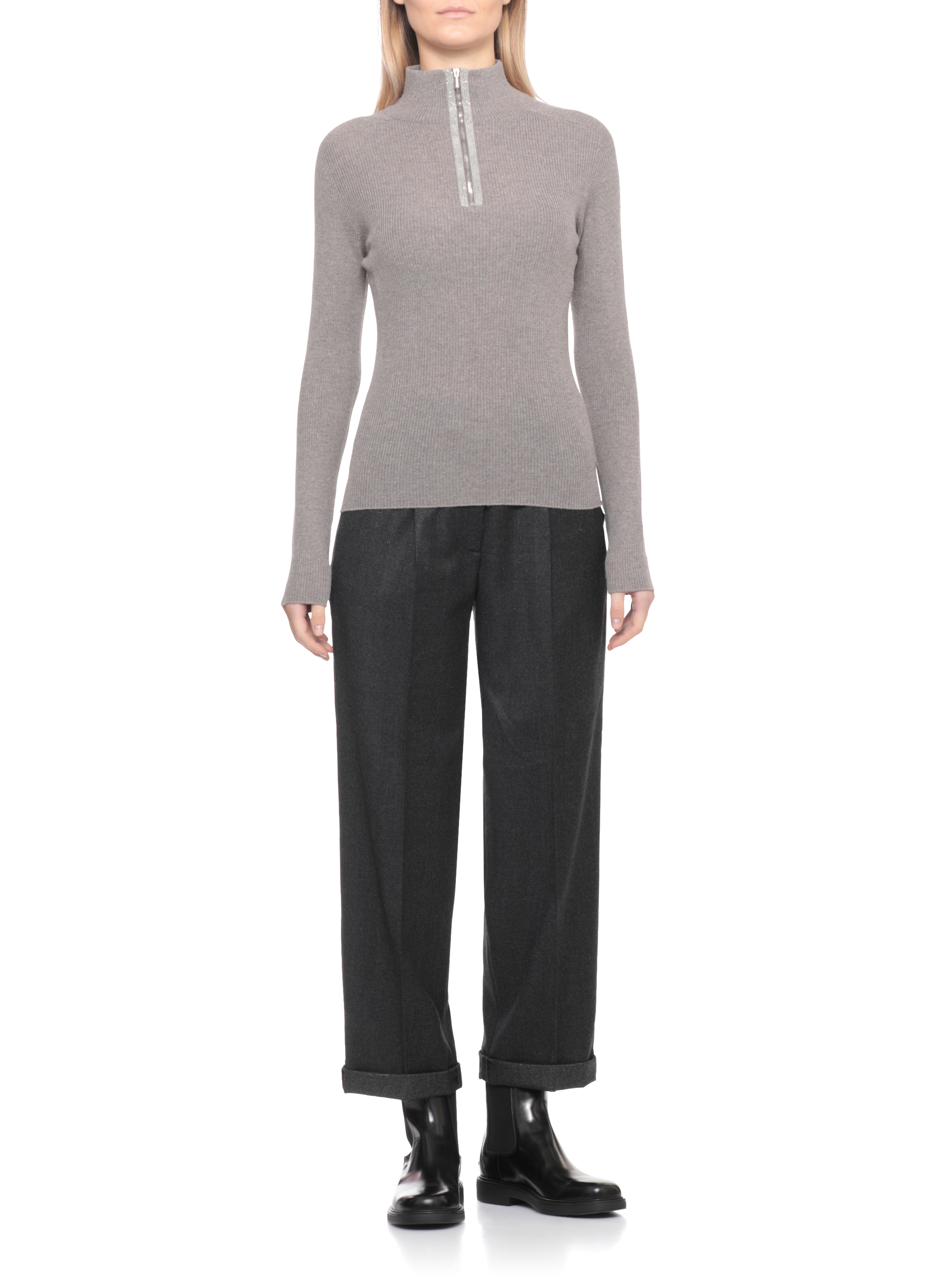 D.EXTERIOR Sweaters Grey 6141816VIS (D.EXTERIOR / ニット・セーター・カーディガン ) | D.EXTERIOR (ディーエクステリア)(2)