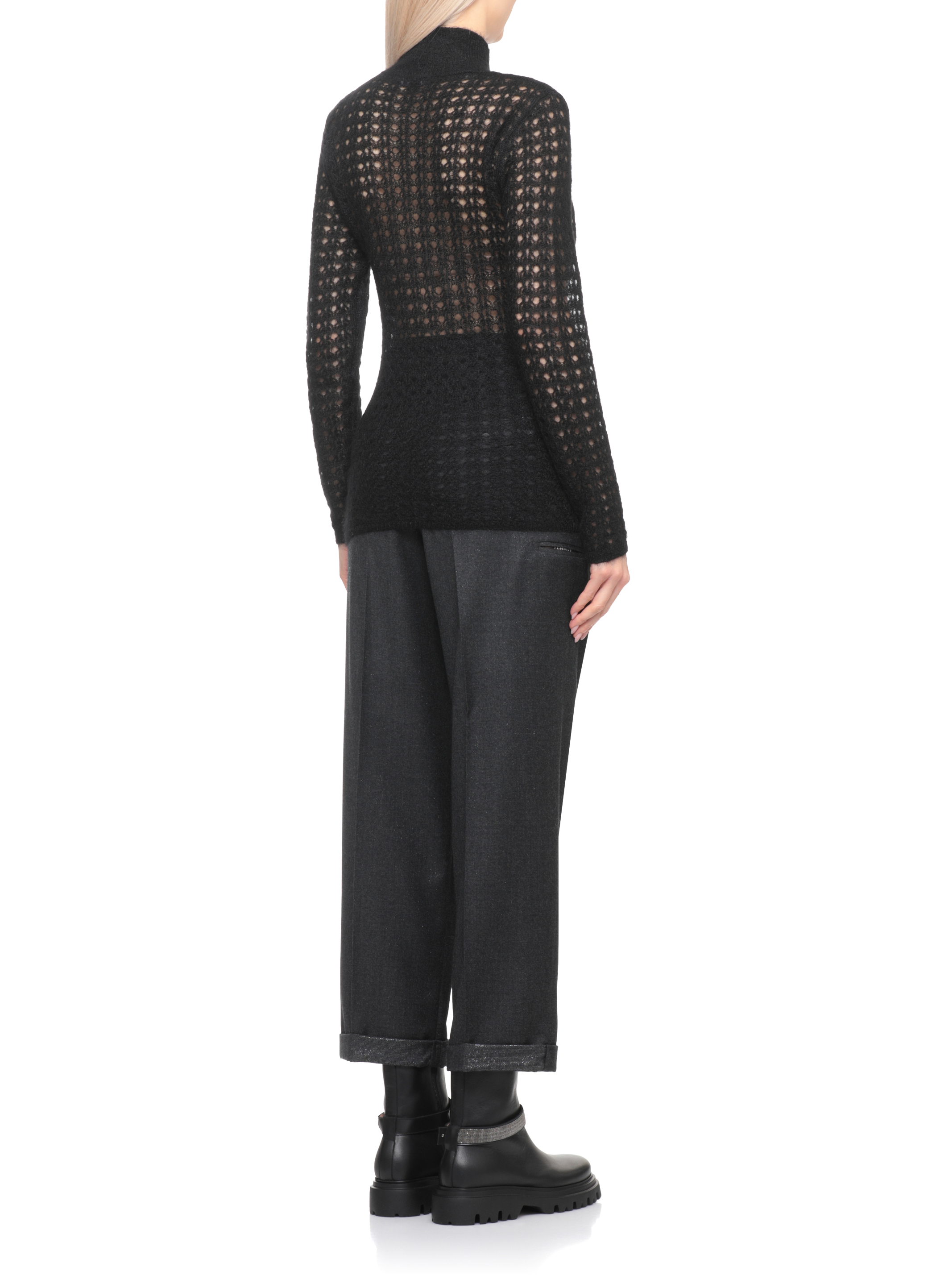 Fabiana Filippi Sweaters Black MAD215F084D504825 (FABIANA FILIPPI / ニット・セーター・カーディガン ) | FABIANA FILIPPI (ファビアナフィリッピ)(2)