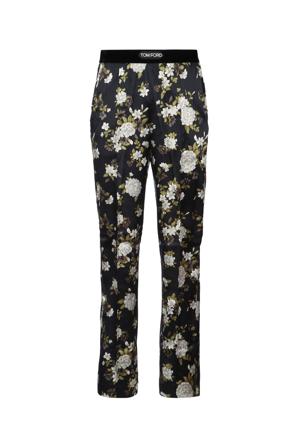 HENDRIX FLORAL ON STRETCH SILK SATIN PJ PANTS PAW397FAP224ZBLBR (TOM FORD / パンツ ) | TOM FORD (トムフォード)