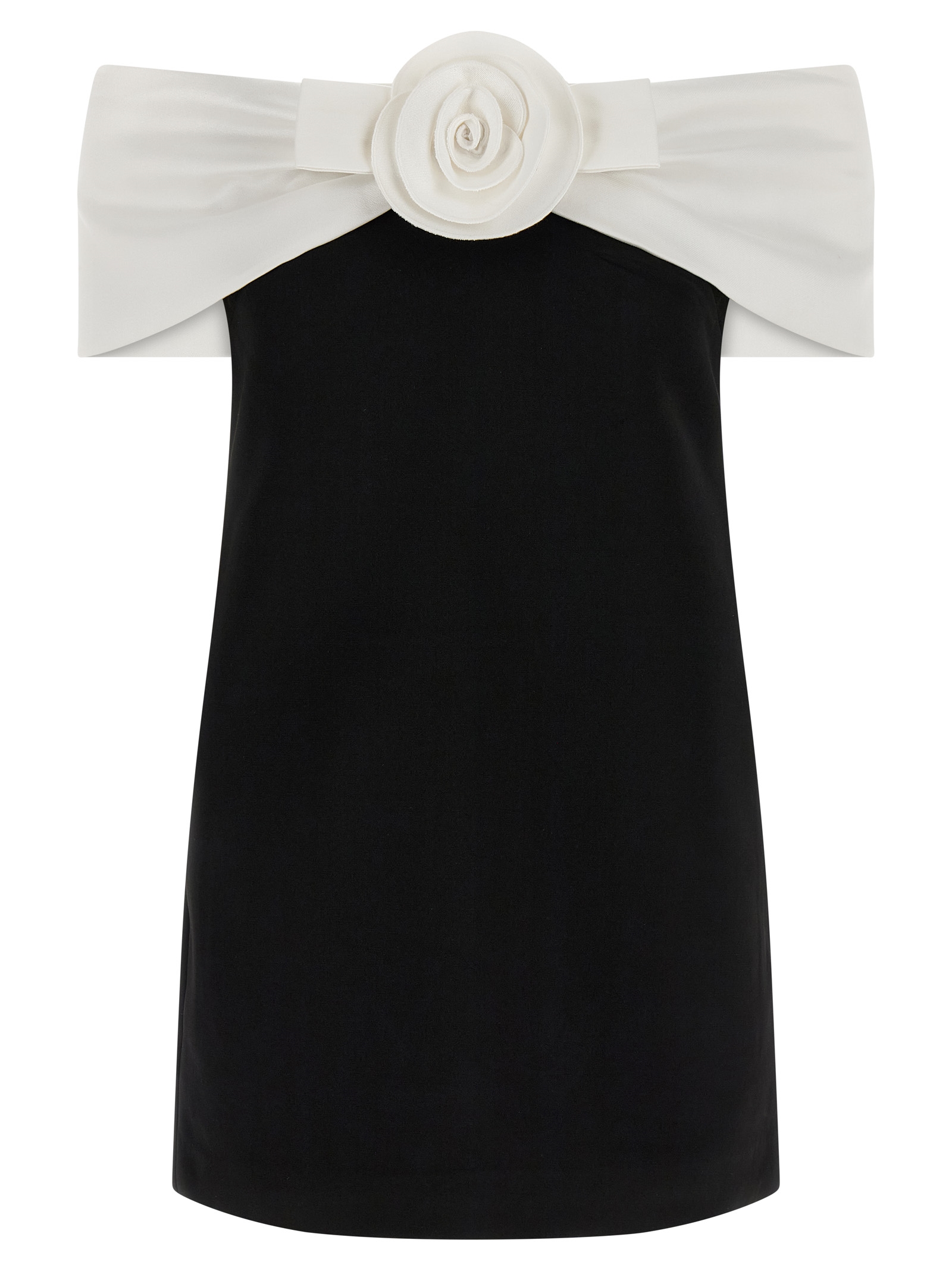 'Black Crêpe Flower Mini' dress RS26180SBBLACK (self-portrait / スカート ) | self-portrait (セルフ・ポートレイト)