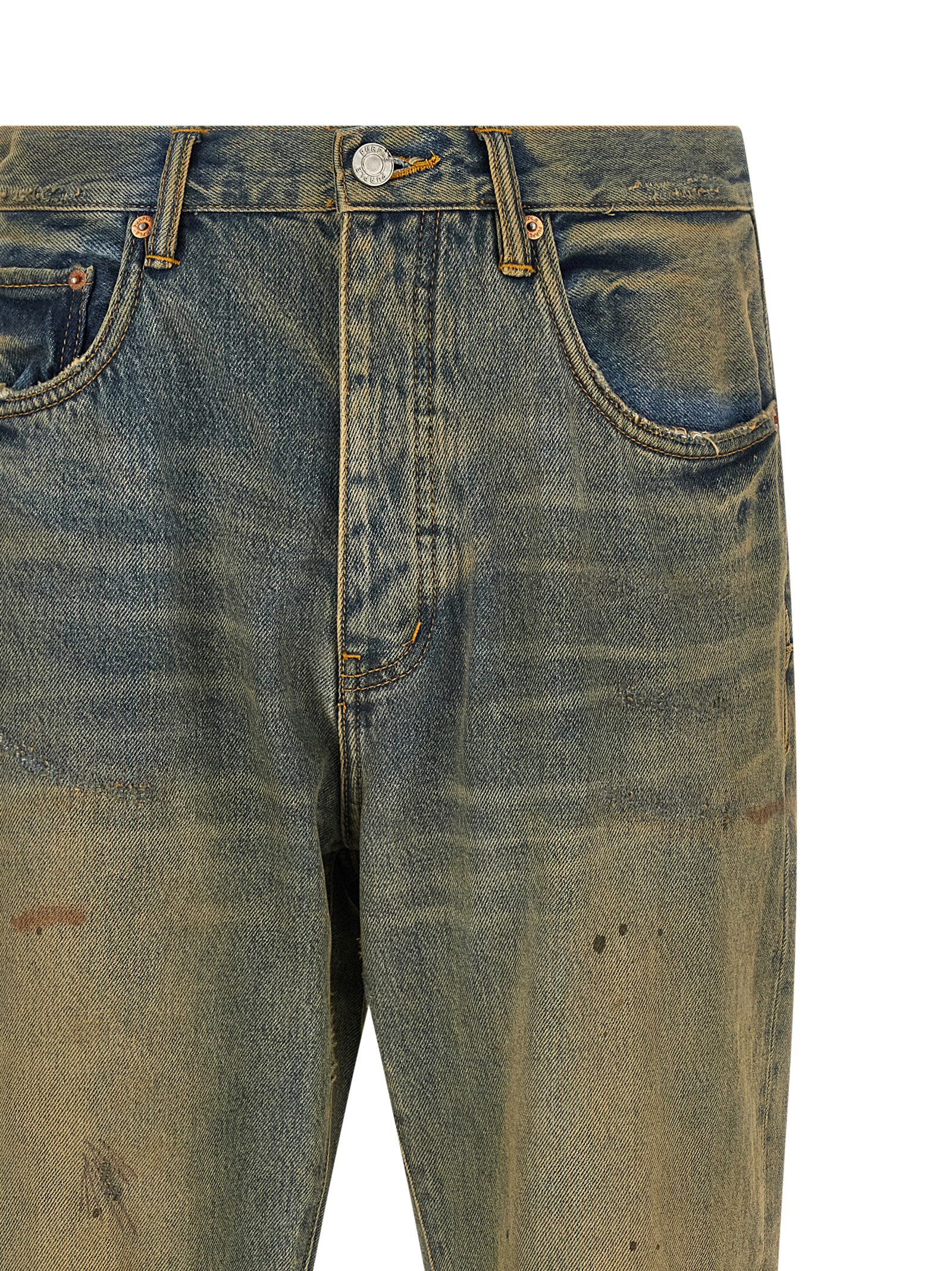 'P011 Dirty Oil Repair' jeans P011IORC526LTINDIGO (PURPLE / ジーンズ ) | PURPLE (パープル)(2)