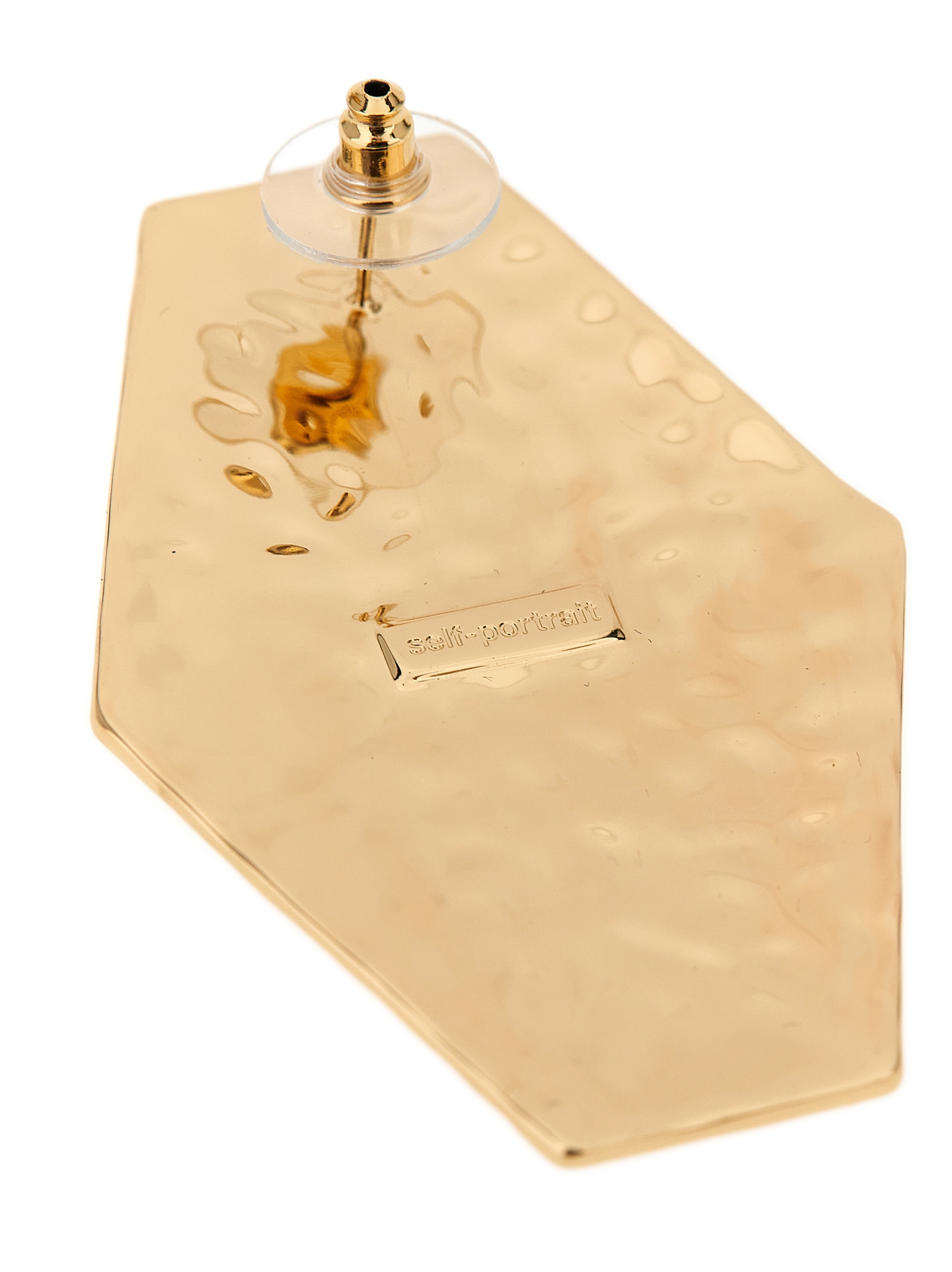 'Large Hammered Gold Pearl' earrings RS26601EGDGOLD (self-portrait / ピアス・イヤリング ) | self-portrait (セルフ・ポートレイト)(2)